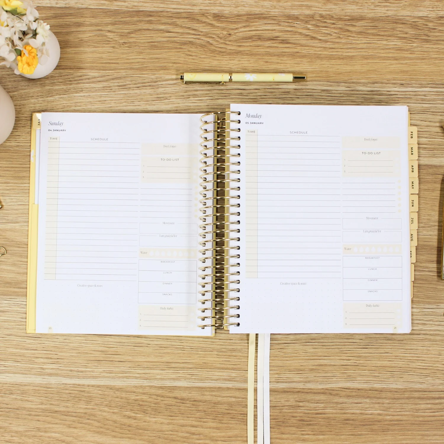 2026 Daily Planner - Butter Yellow - Image 12