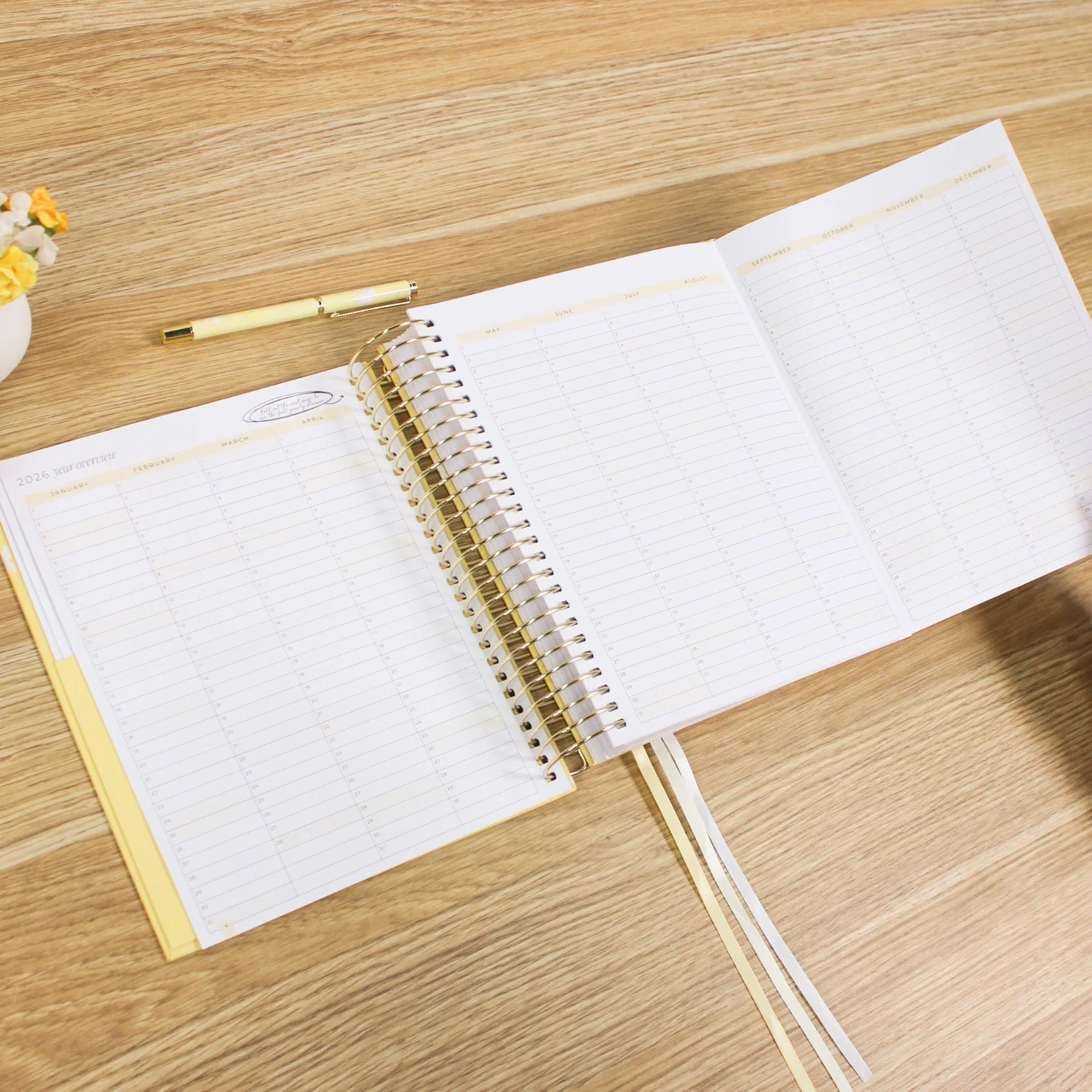 2026 Daily Planner - Butter Yellow - Image 7