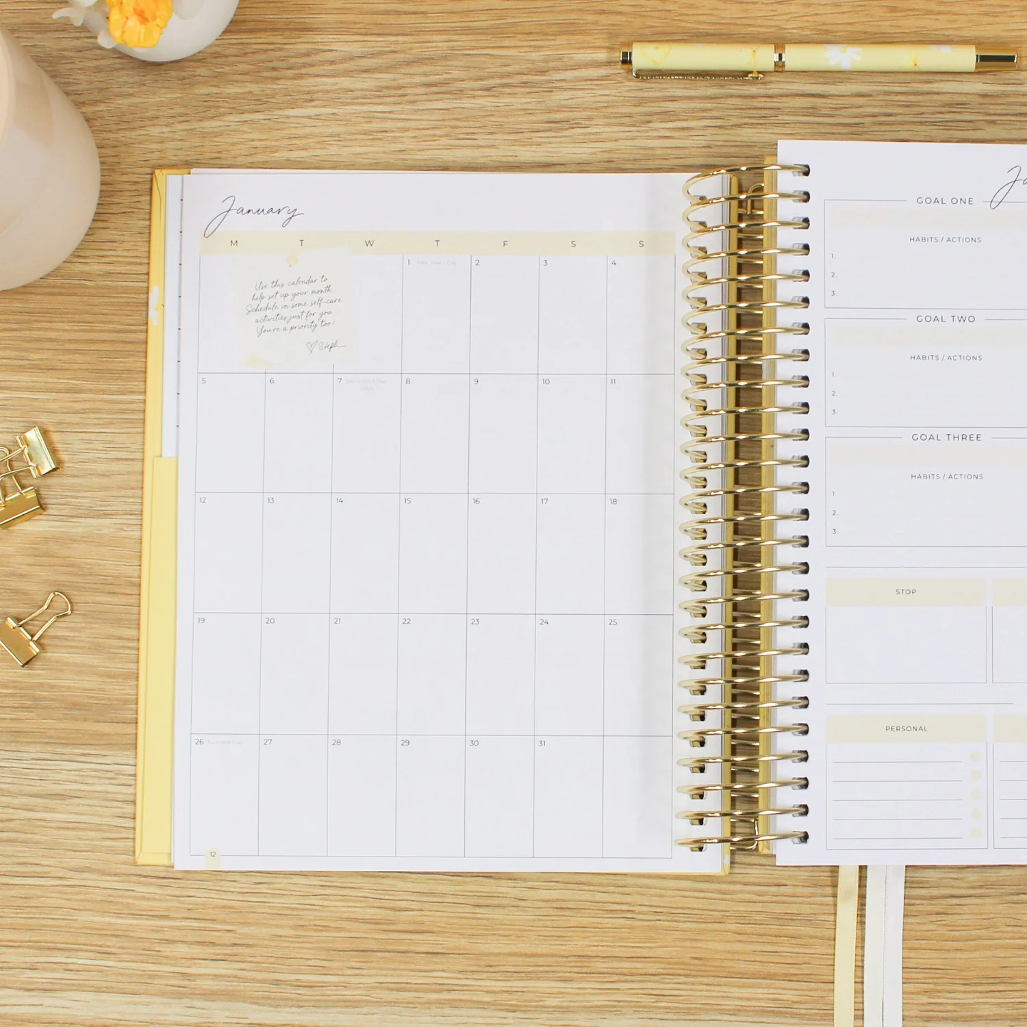 2026 Daily Planner - Butter Yellow - Image 8
