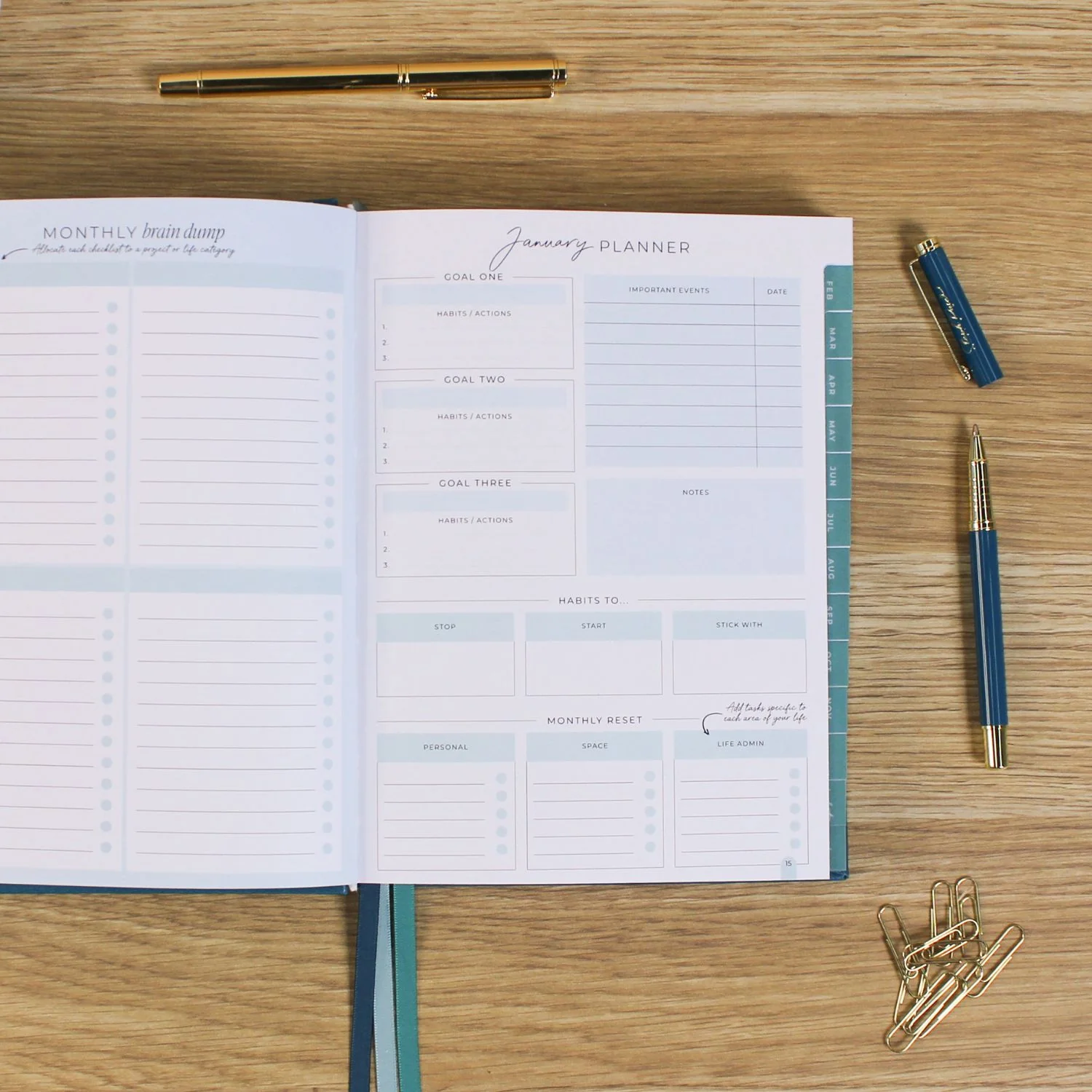 2026 Essential Planner - Teal - Image 8