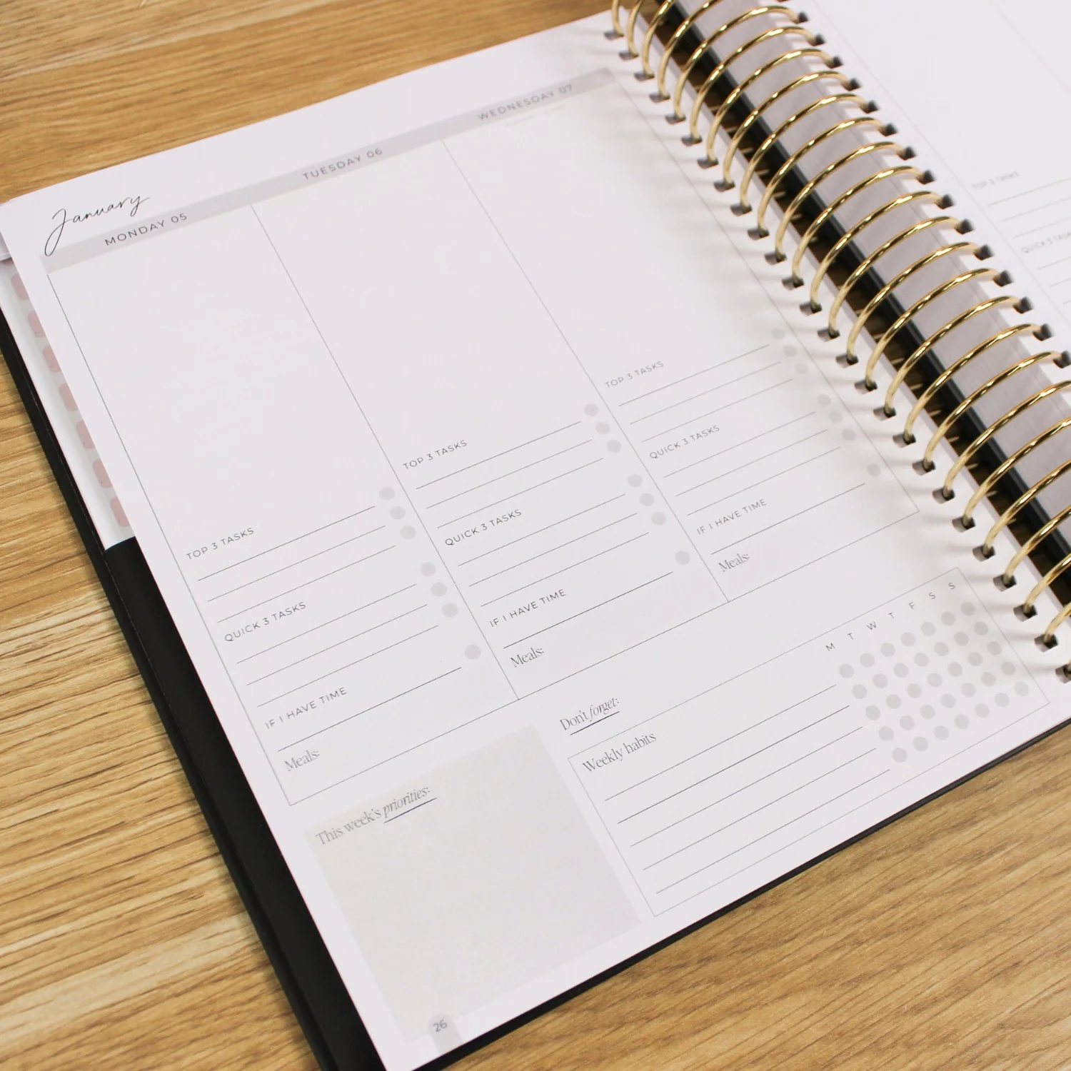 2026 Signature Planner - Black - Image 13
