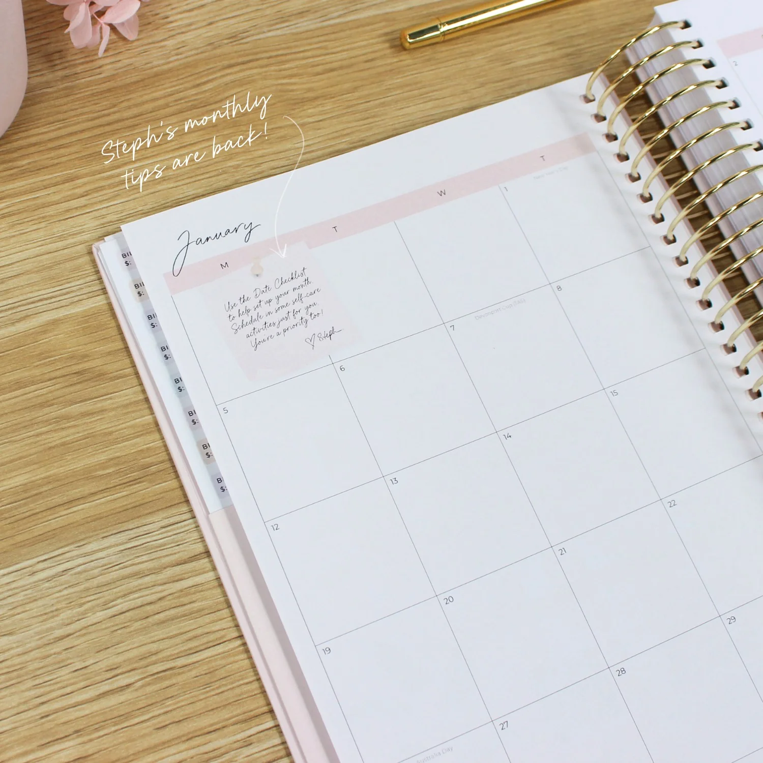 2026 Signature Planner - Blush + Yellow Gold - Image 10