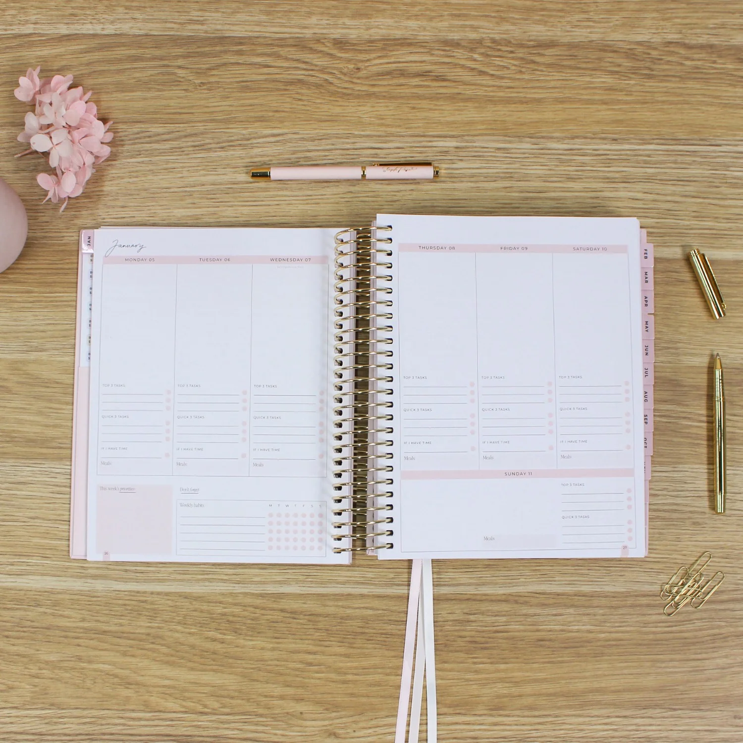 2026 Signature Planner - Blush + Yellow Gold - Image 12
