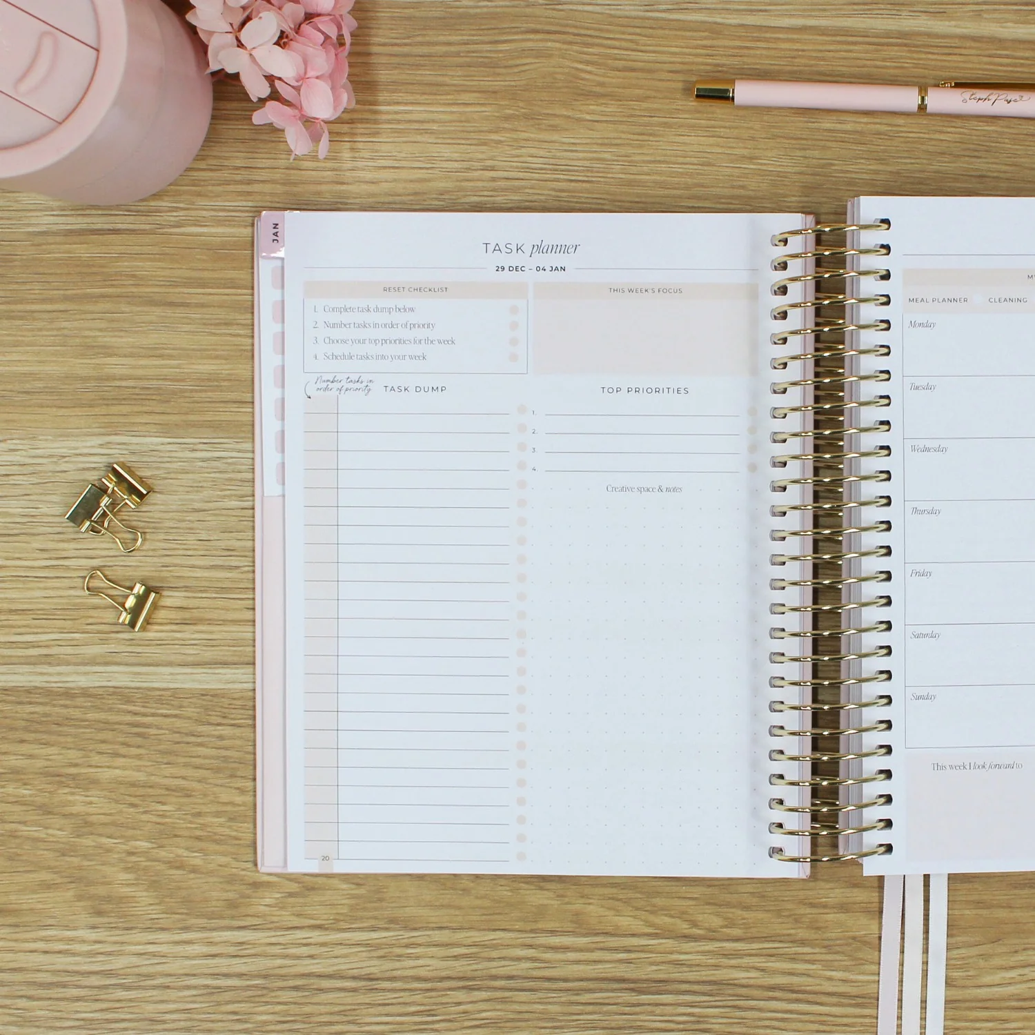 2026 Signature Planner - Blush + Yellow Gold - Image 14