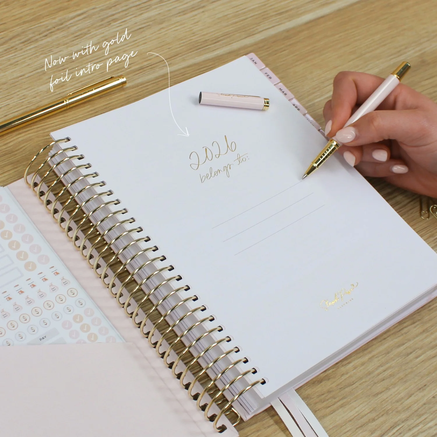 2026 Signature Planner - Blush + Yellow Gold - Image 4