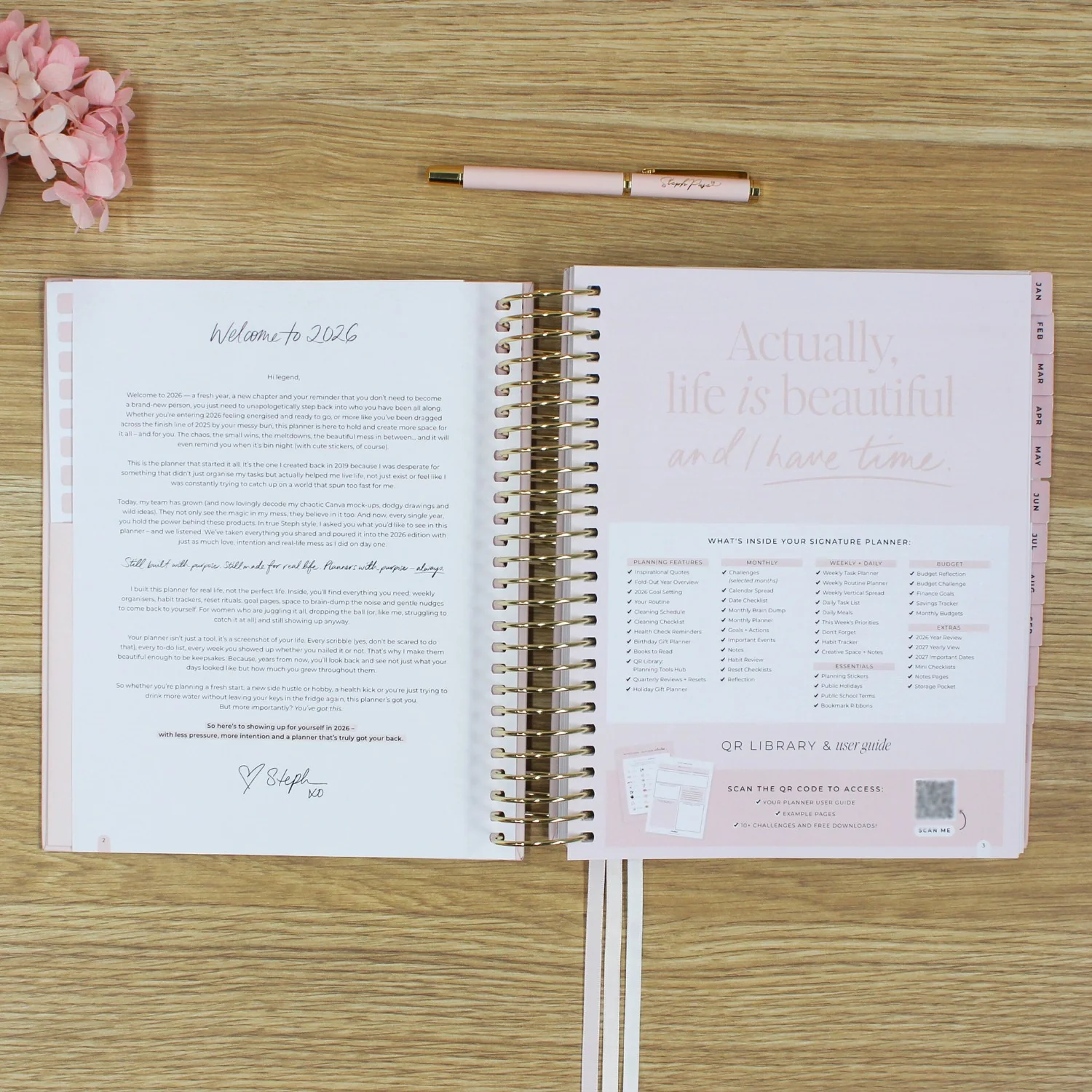 2026 Signature Planner - Blush + Yellow Gold - Image 5