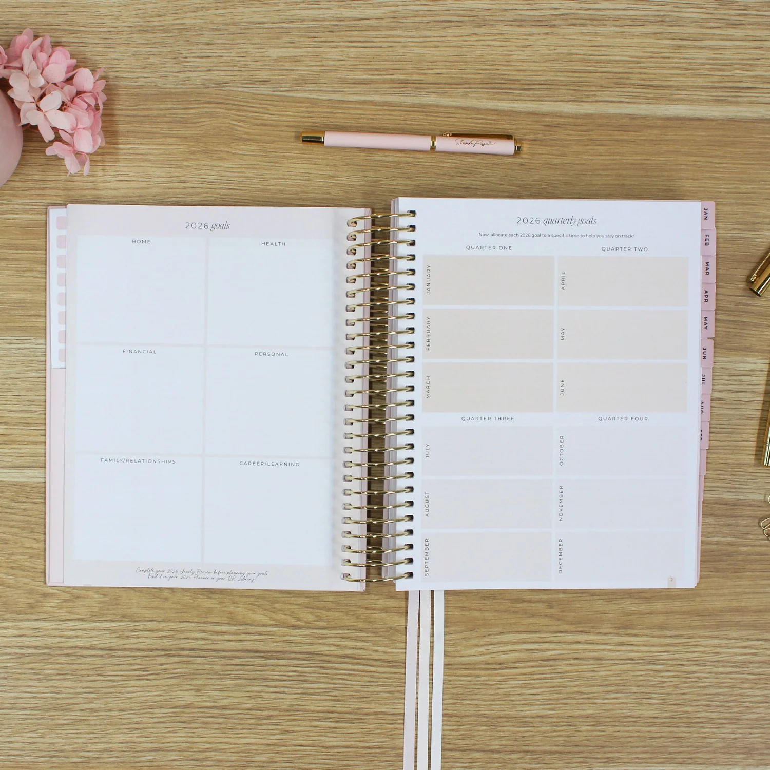 2026 Signature Planner - Blush + Yellow Gold - Image 7