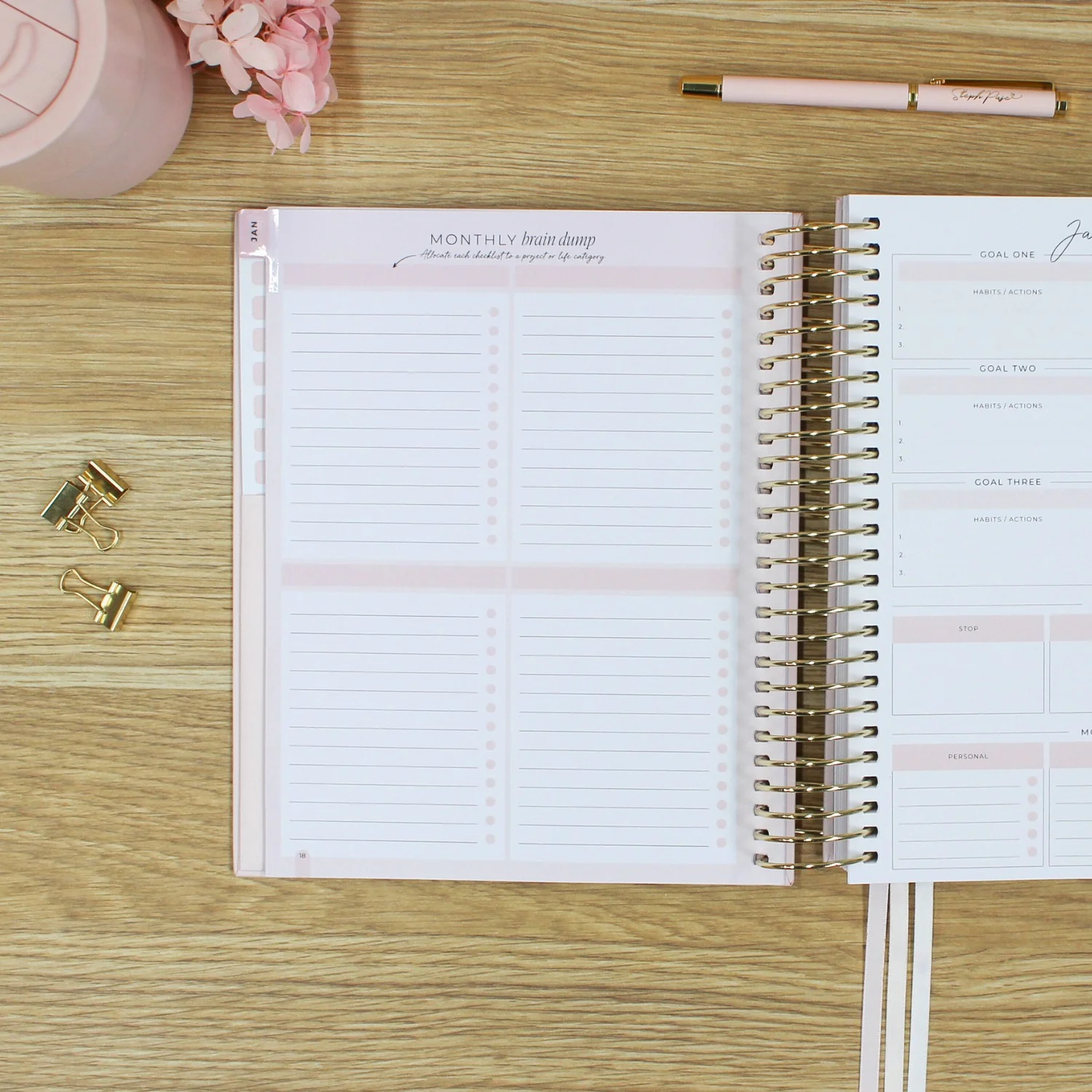 2026 Signature Planner - Blush + Yellow Gold - Image 8