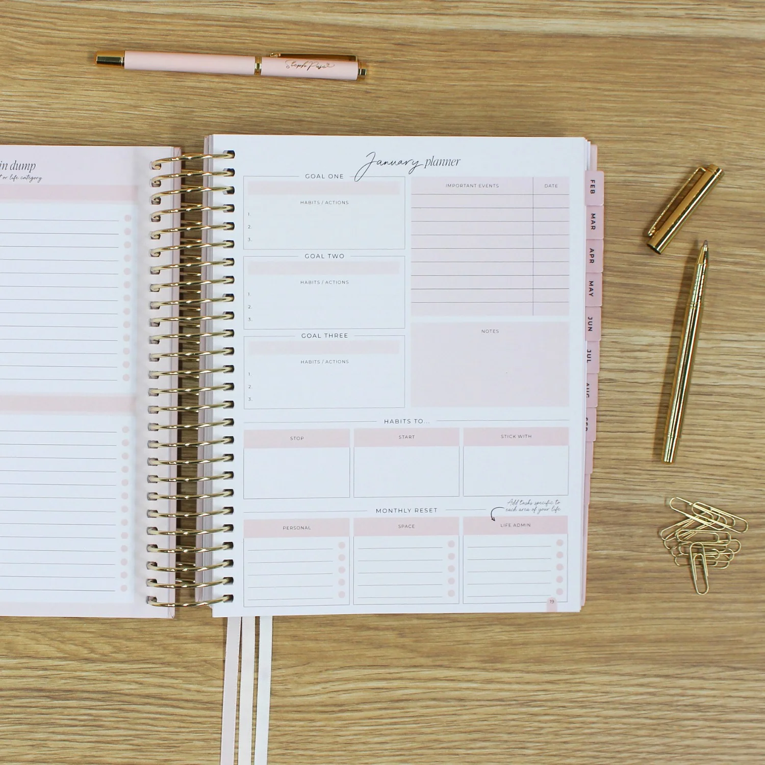 2026 Signature Planner - Blush + Yellow Gold - Image 9