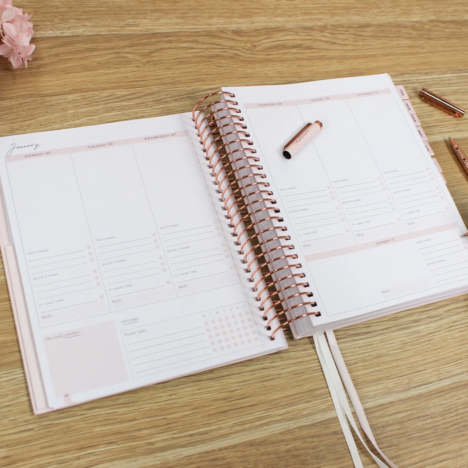 2026 Signature Planner - Blush + Rose Gold - Image 13
