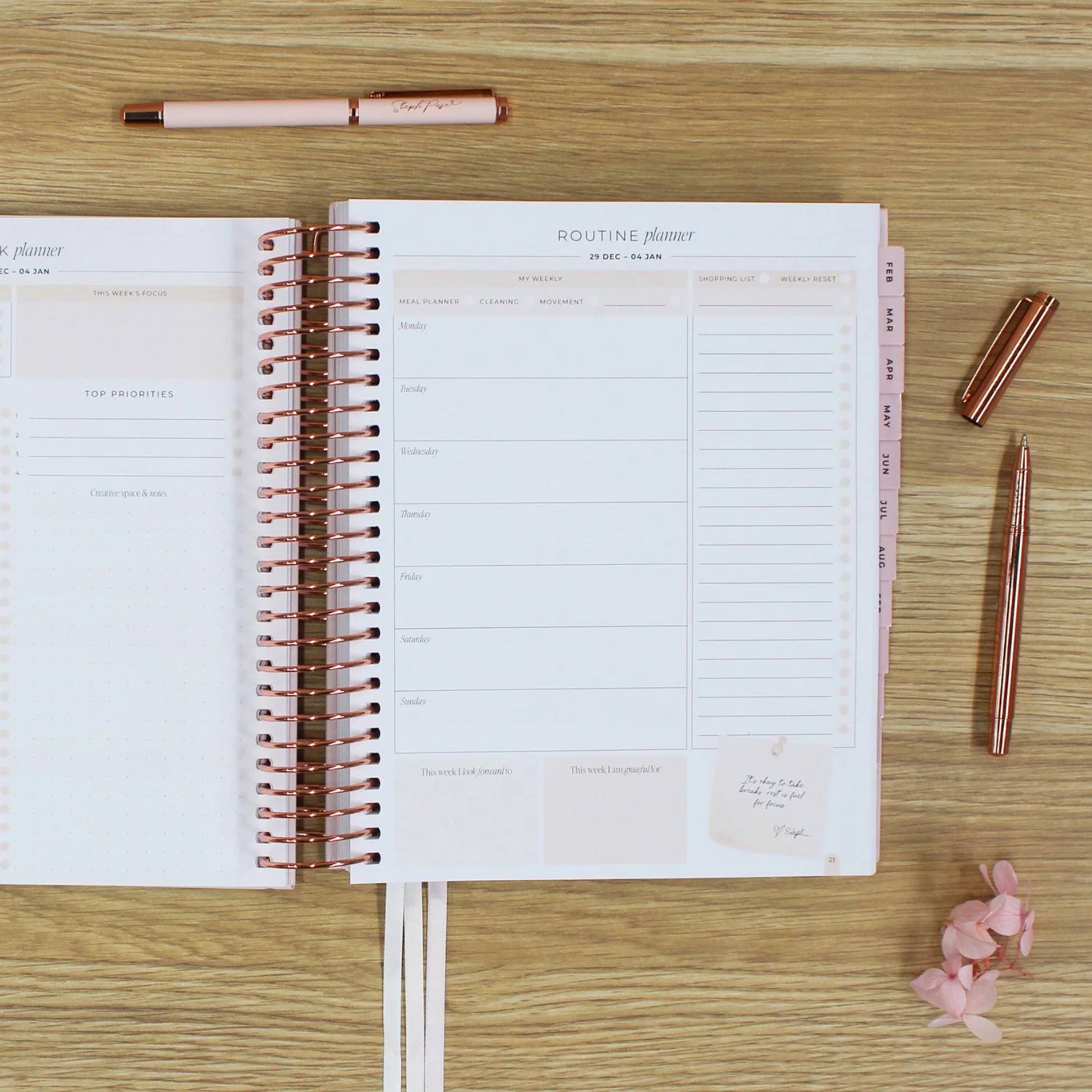 2026 Signature Planner - Blush + Rose Gold - Image 16