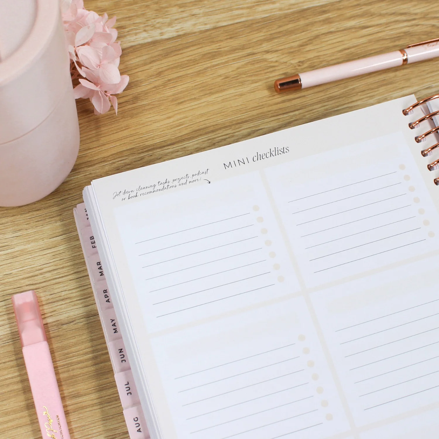 2026 Signature Planner - Blush + Rose Gold - Image 9