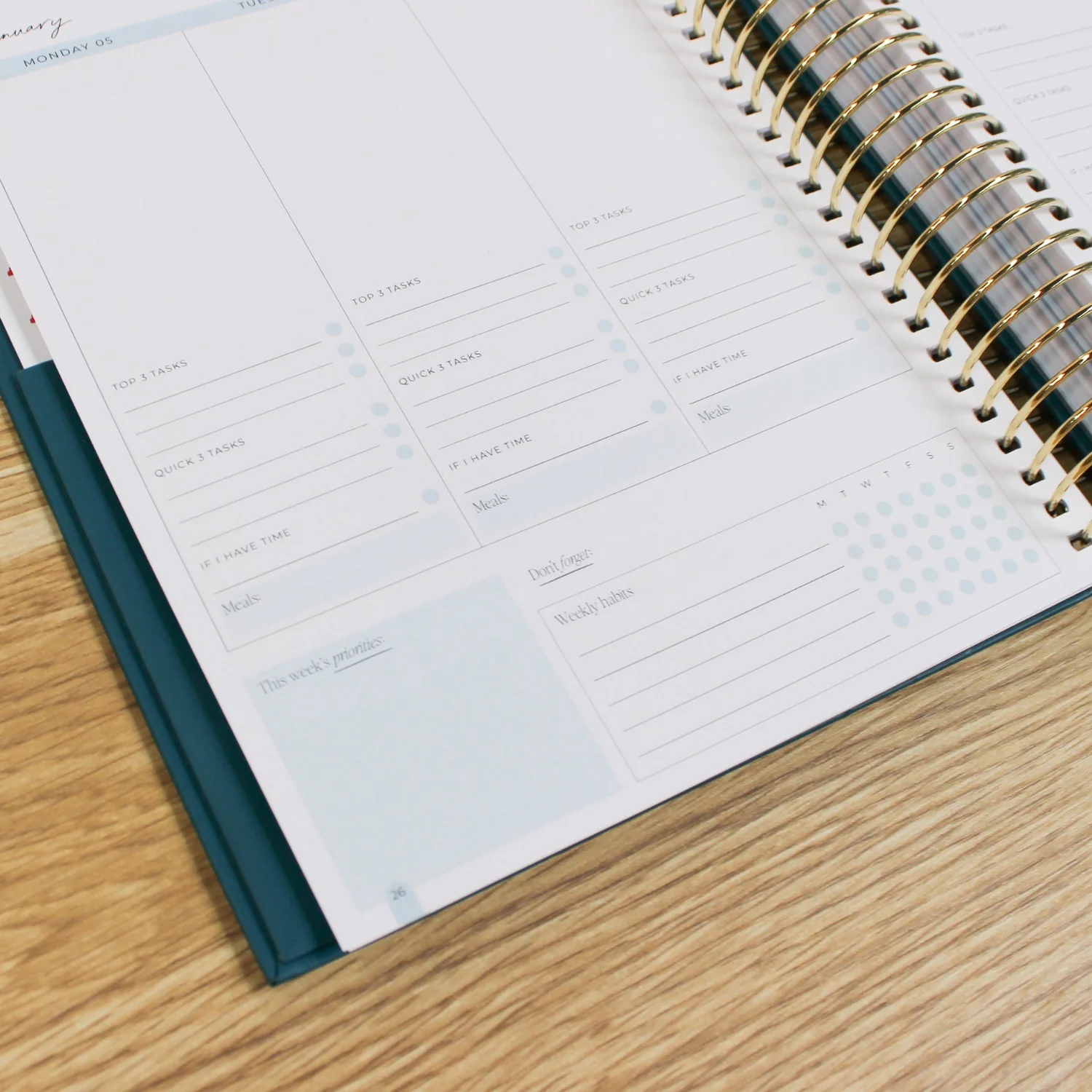 2026 Signature Planner - Teal - Image 14