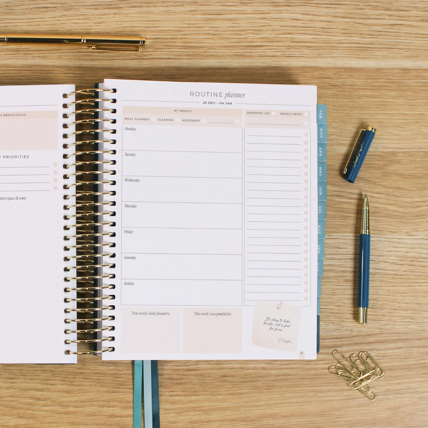 2026 Signature Planner - Teal - Image 16