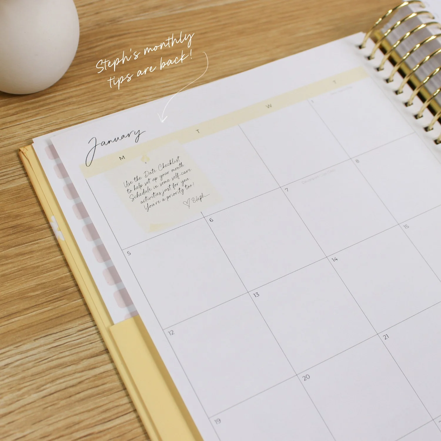 2026 Signature Planner - Butter Yellow - Image 10