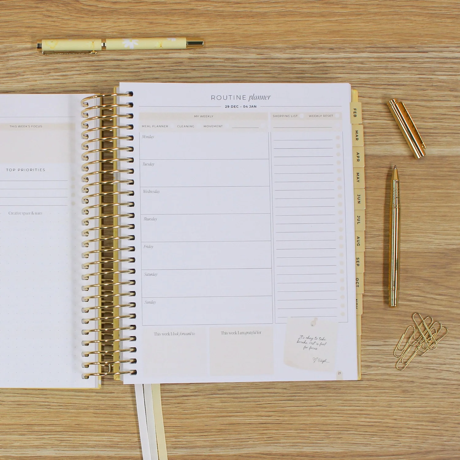 2026 Signature Planner - Butter Yellow - Image 15
