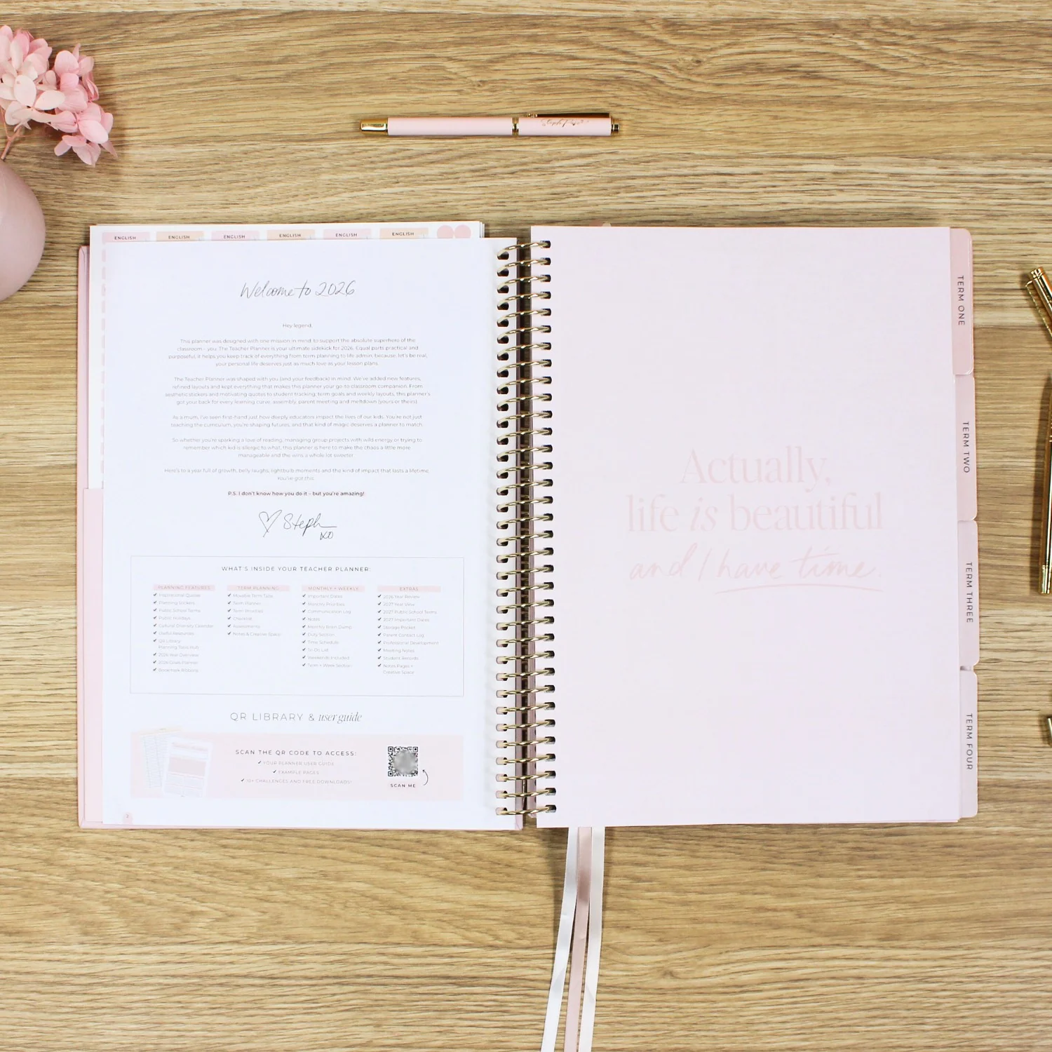 2026 Teacher Planner - Blush - Image 4