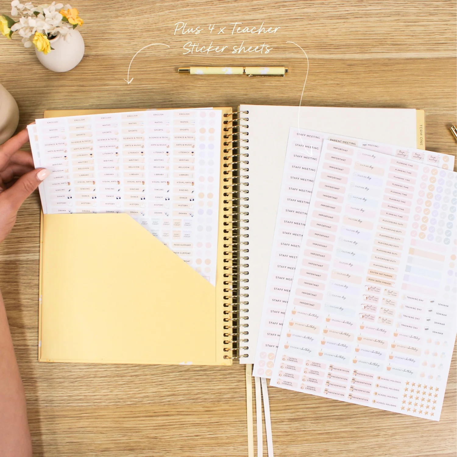 2026 Teacher Planner - Butter Yellow - Image 19