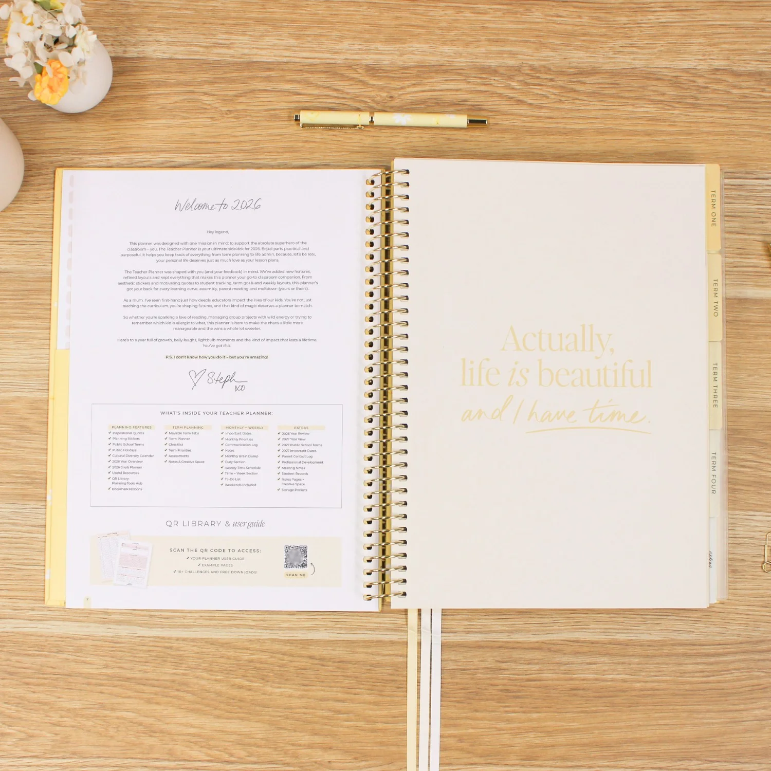 2026 Teacher Planner - Butter Yellow - Image 5
