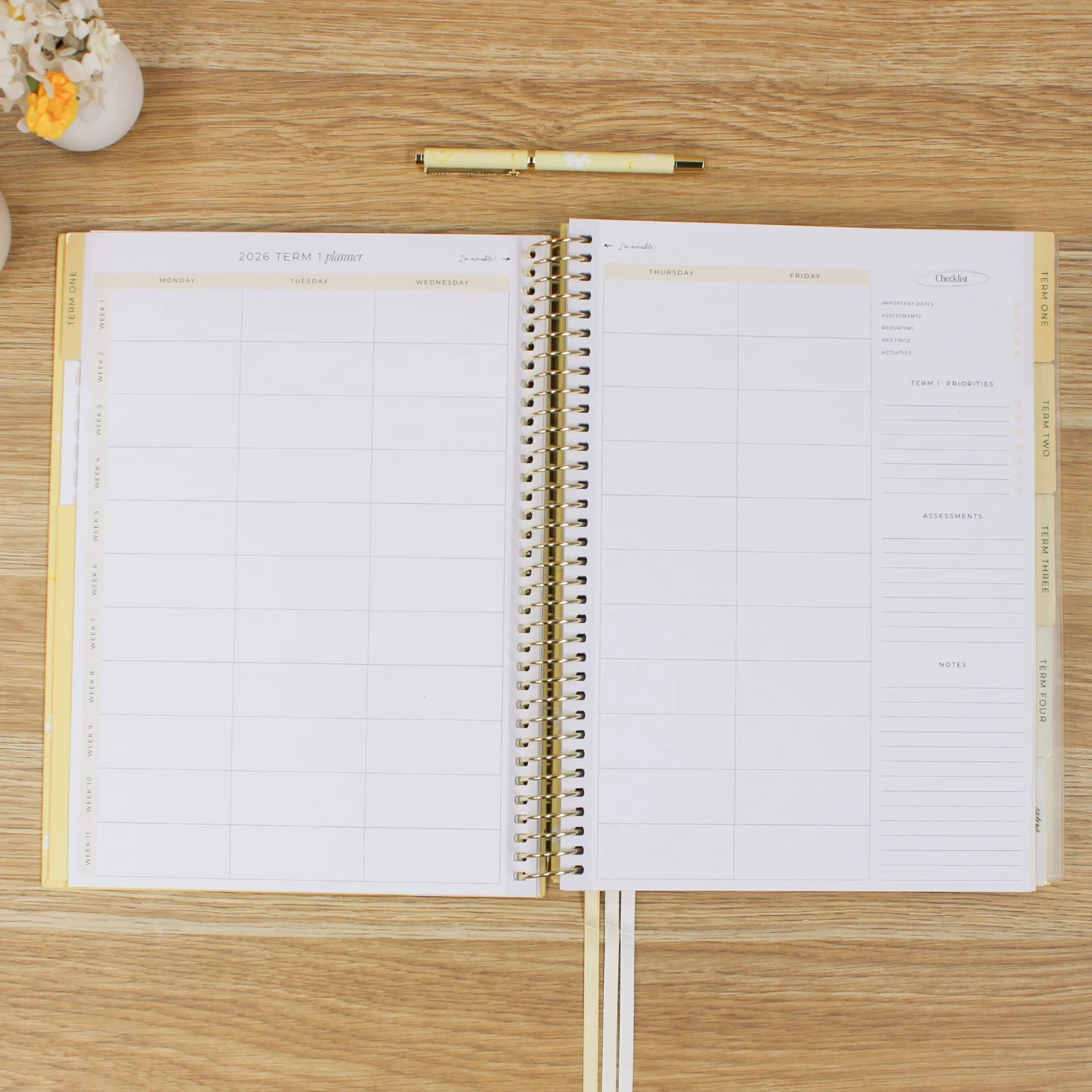 2026 Teacher Planner - Butter Yellow - Image 9