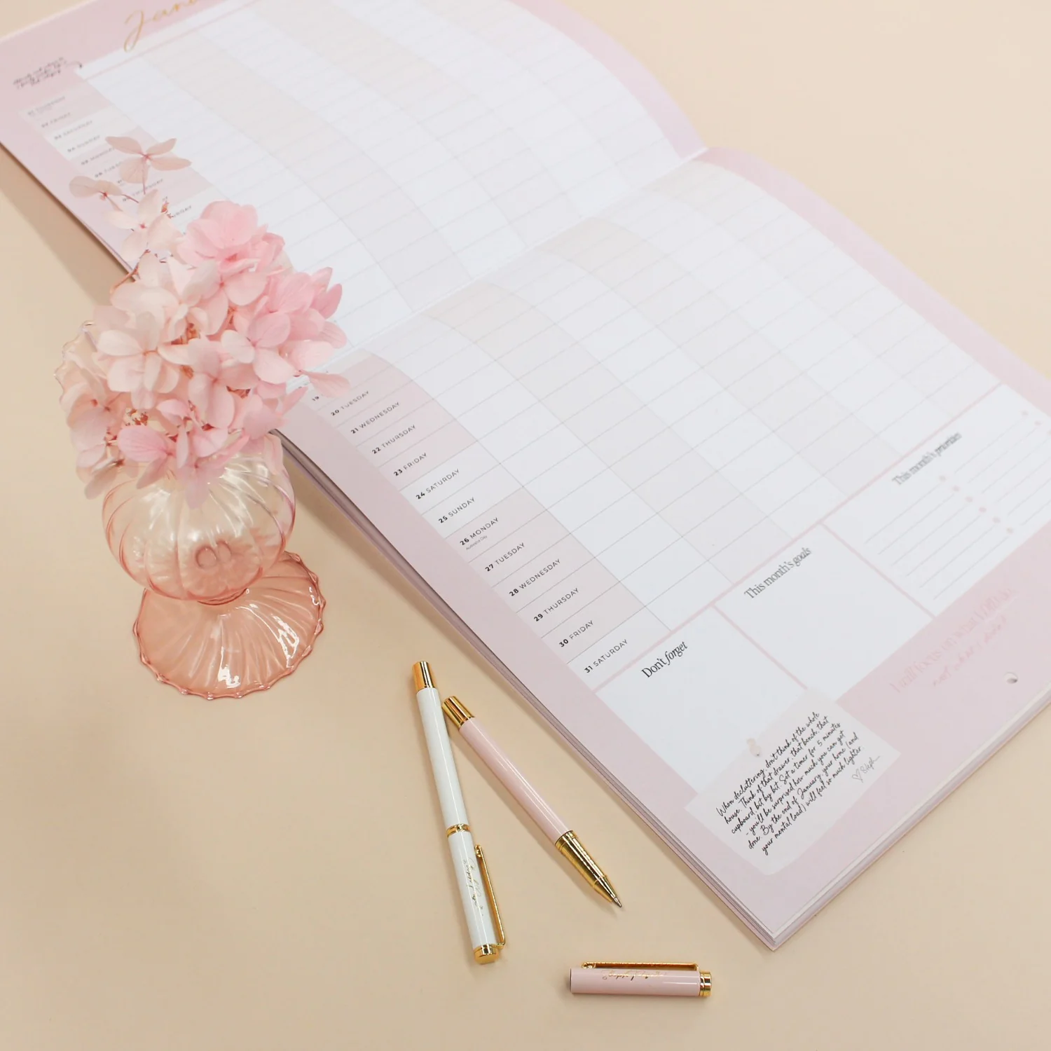 2026 Wall Planner - Blush + Beige - Image 4