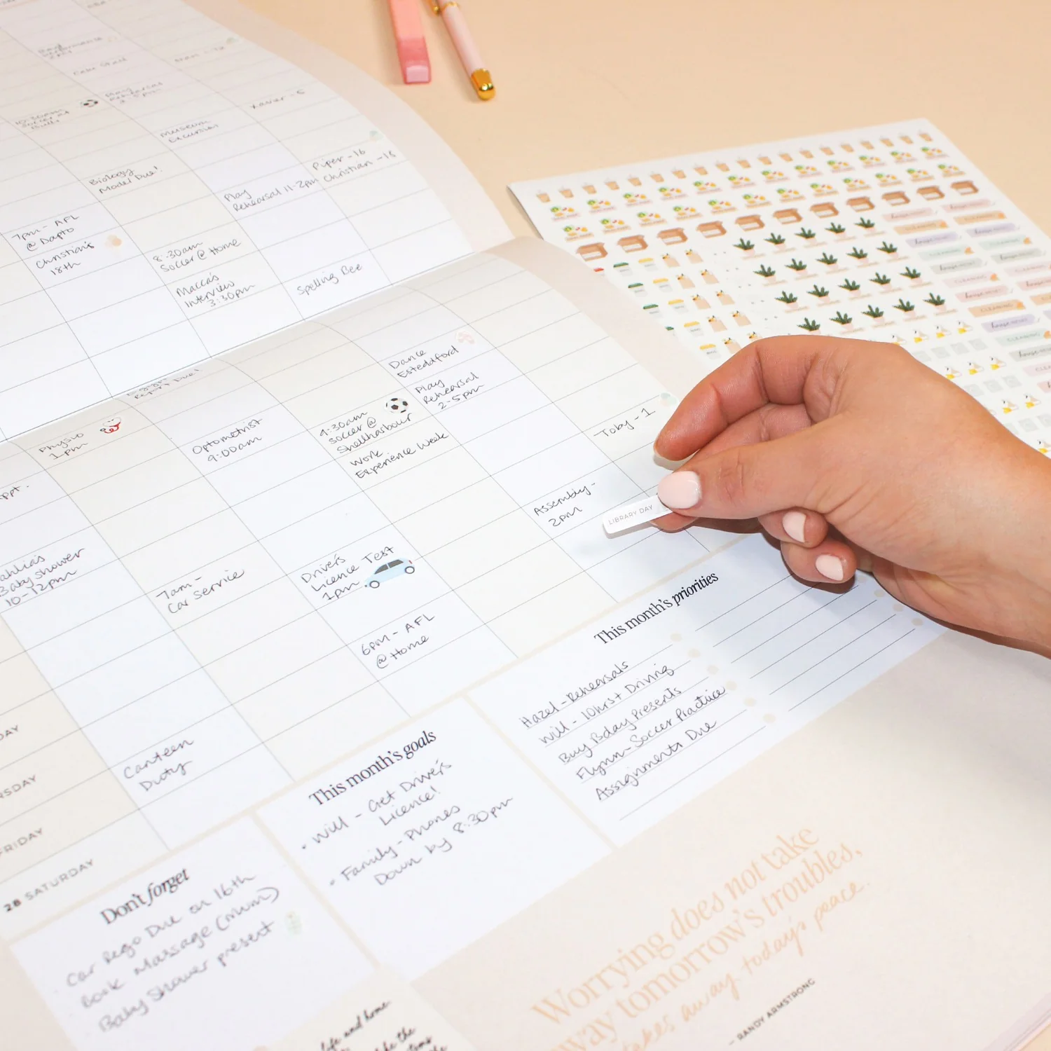 2026 Wall Planner - Blush + Beige - Image 7