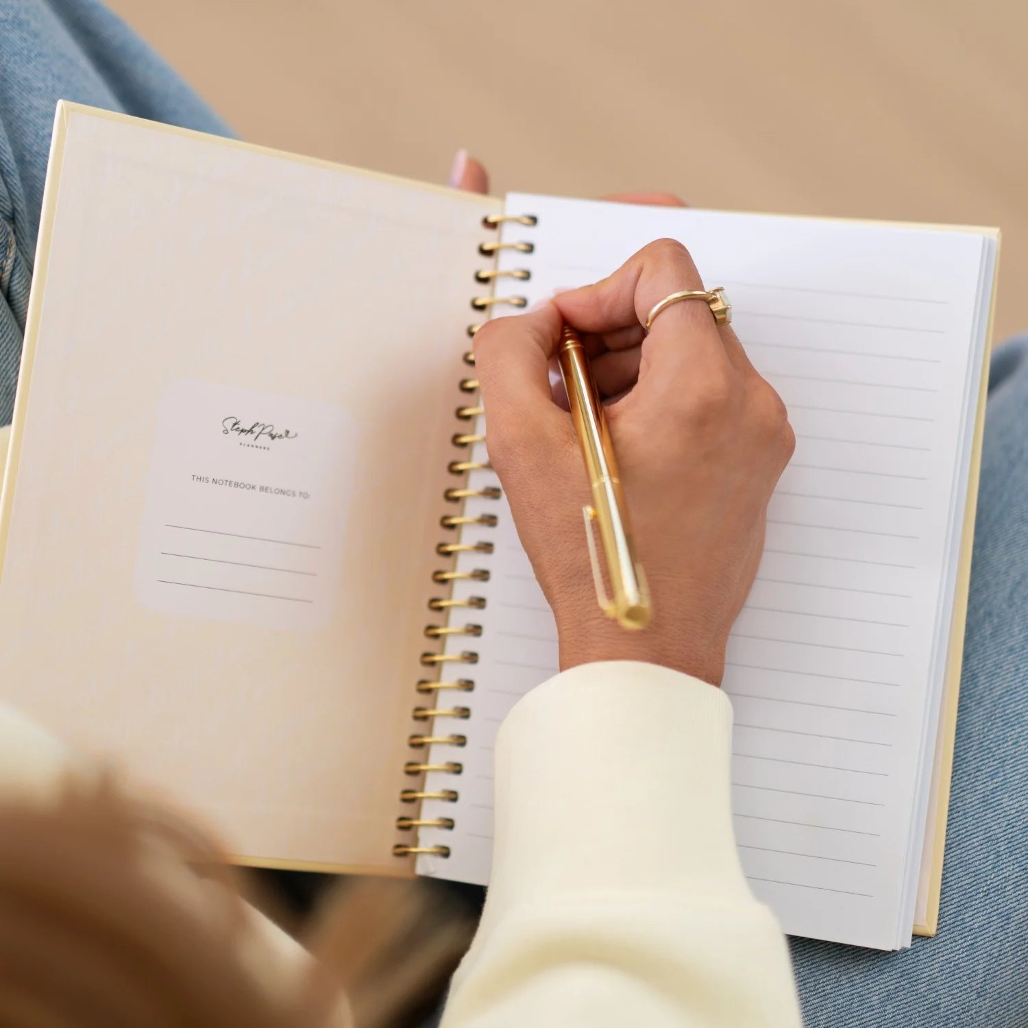 Luxe A5 Notebook - Daisy Yellow - Image 4