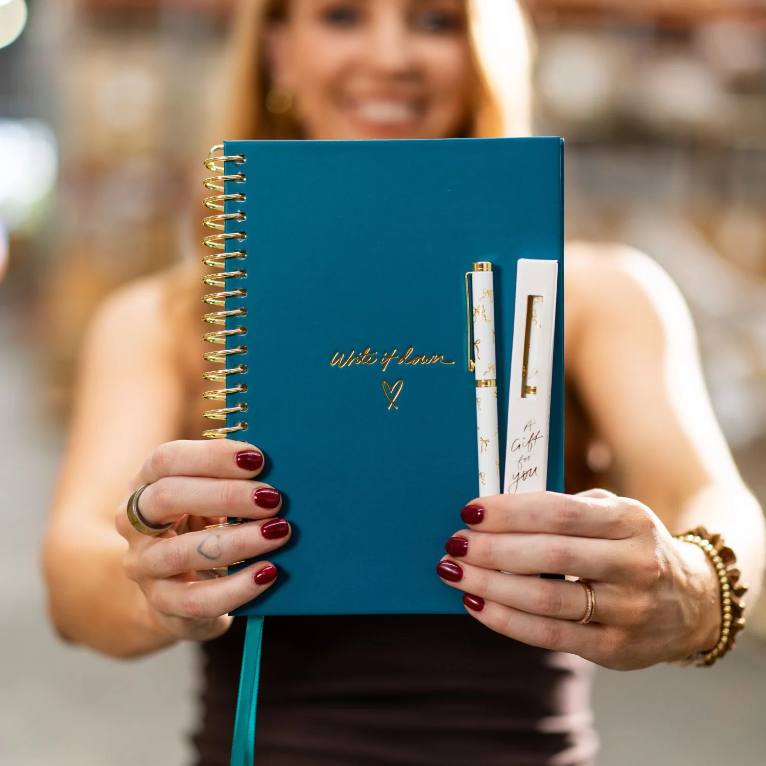 'Write it Down' A5 Notebook - Teal - Image 6