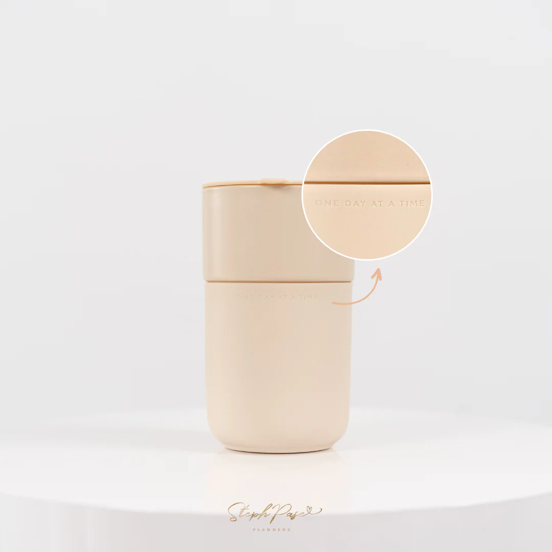 Inspirational Travel Mug - Beige - Image 3