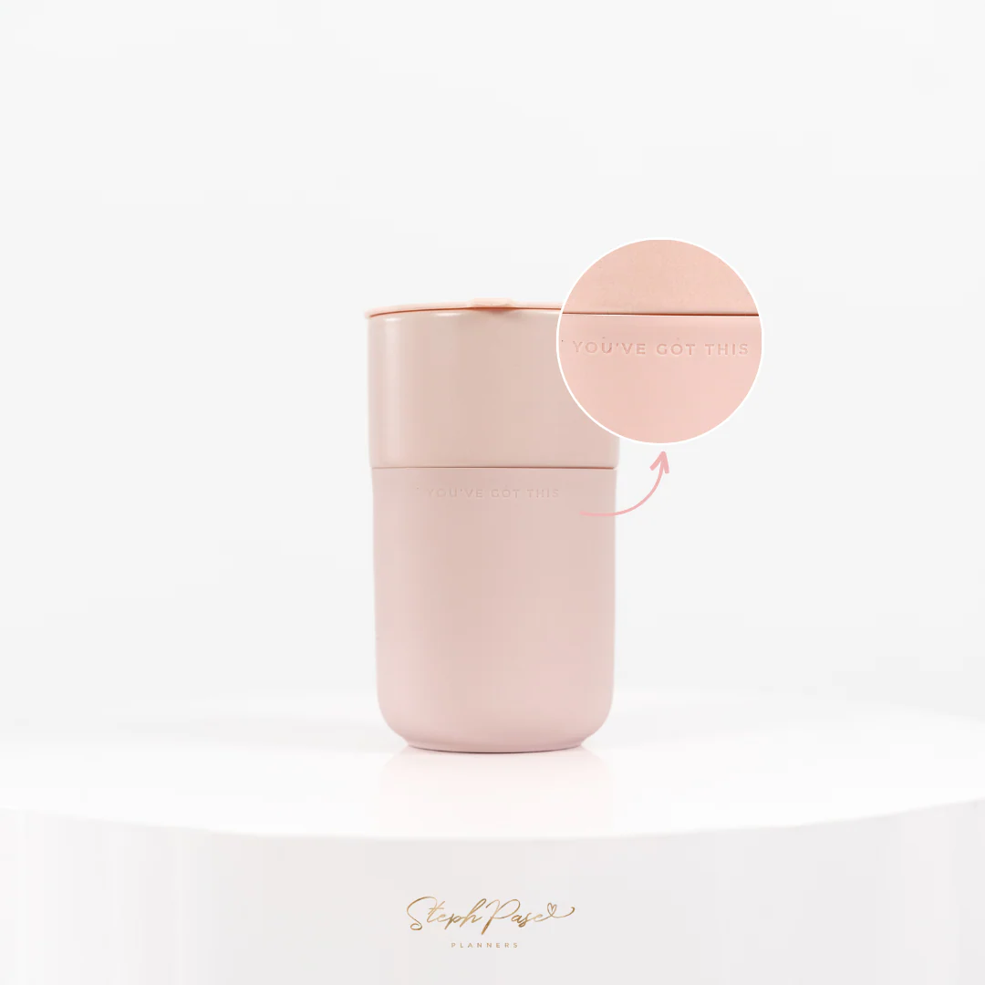 Inspirational Travel Mug - Blush - Image 3