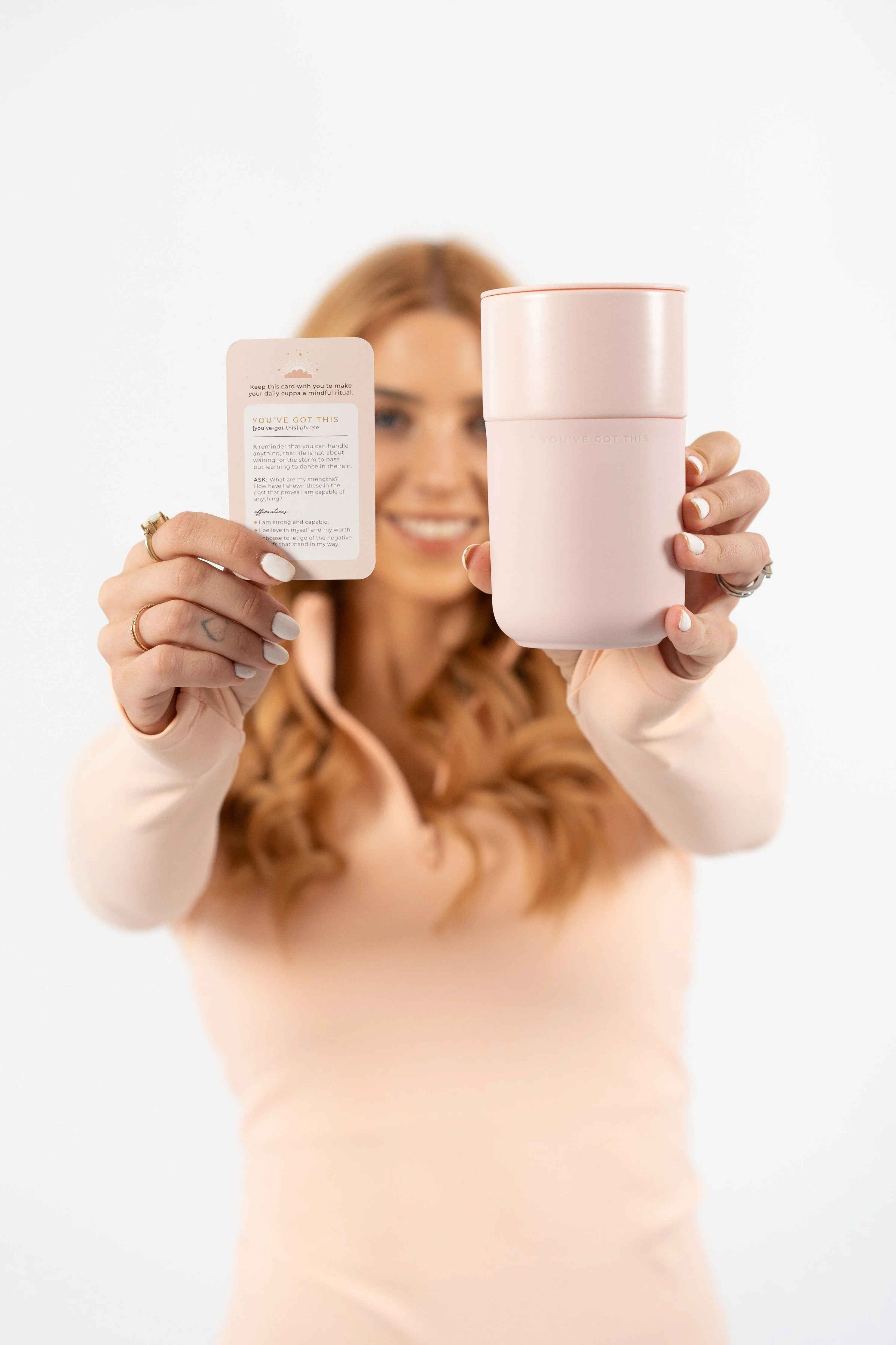 Inspirational Travel Mug - Blush - Image 4