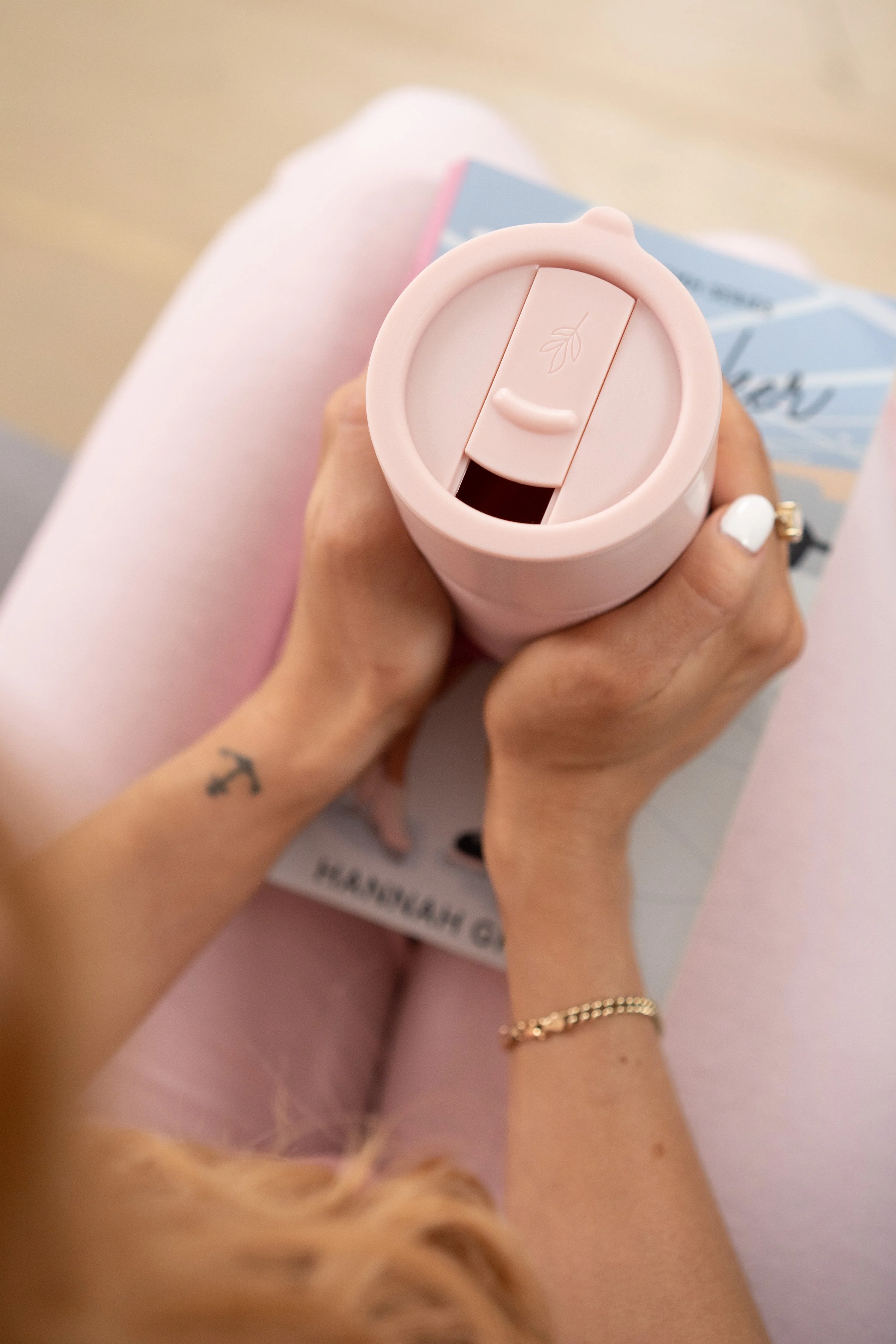 Inspirational Travel Mug - Blush - Image 5