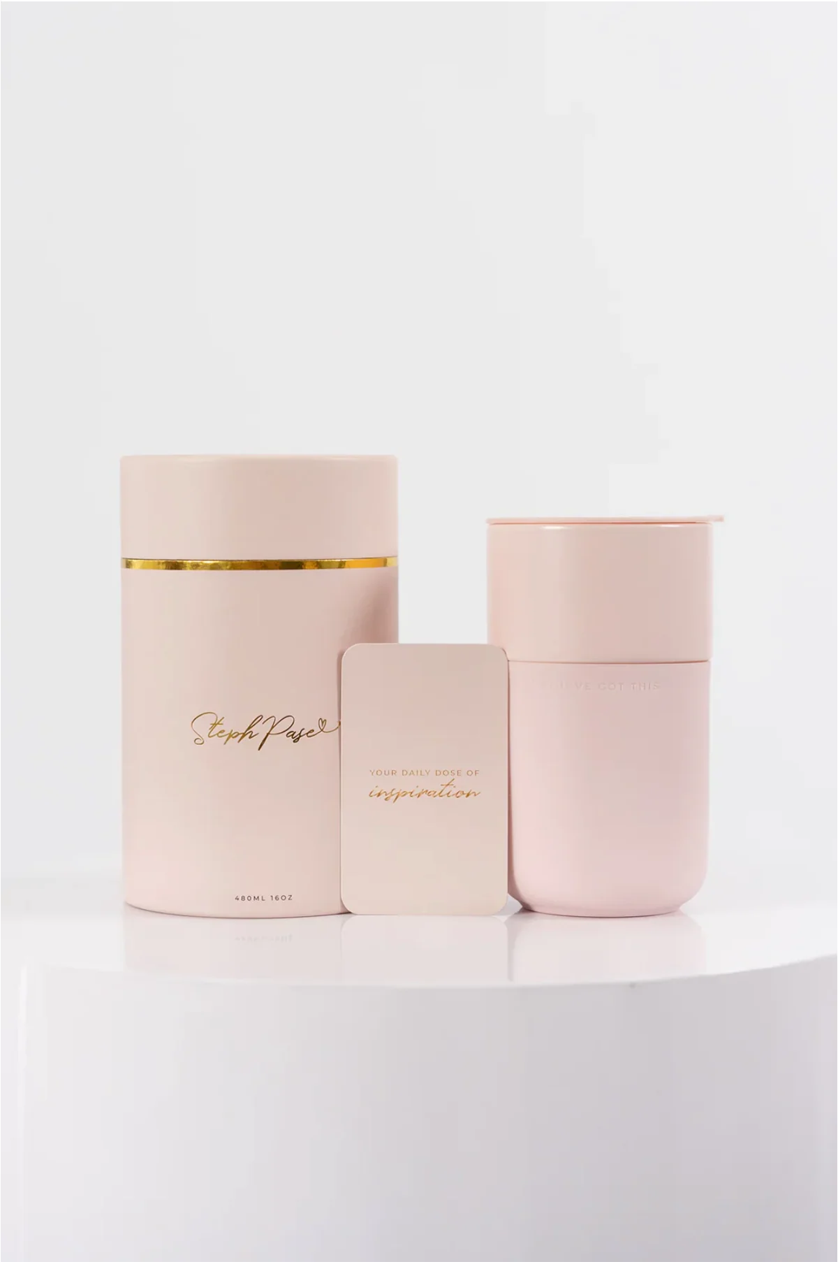 Inspirational Travel Mug - Blush - Image 6