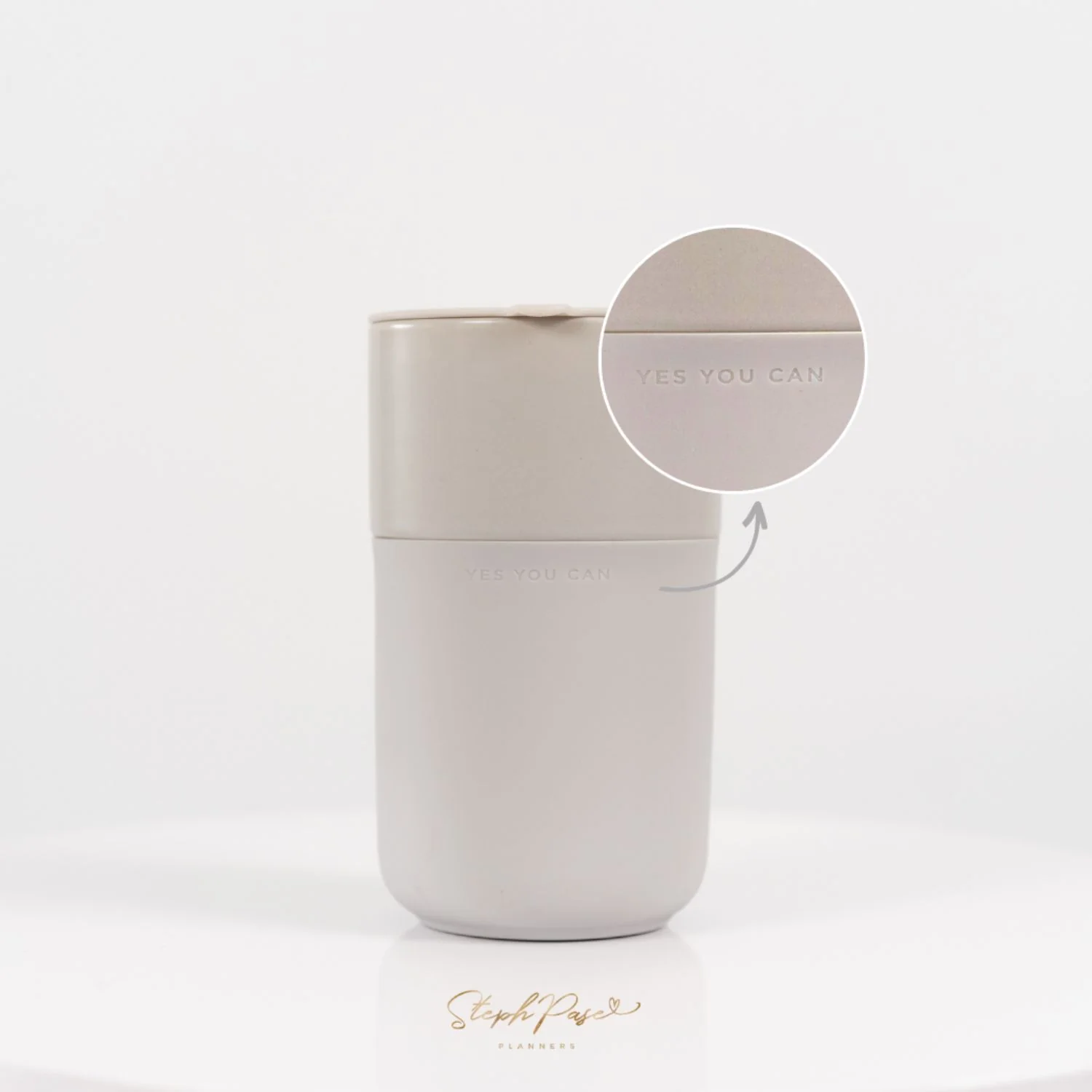 Inspirational Travel Mug - Grey - Image 3