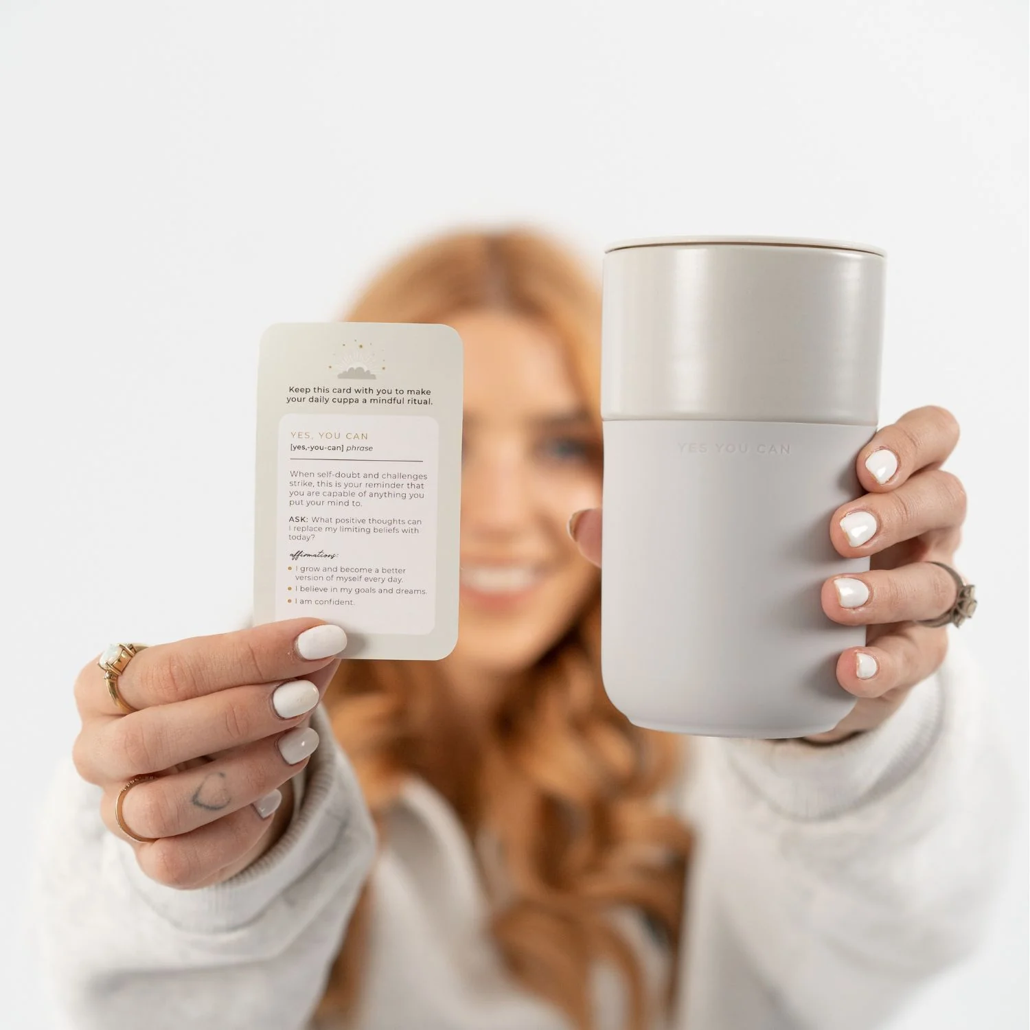 Inspirational Travel Mug - Grey - Image 6