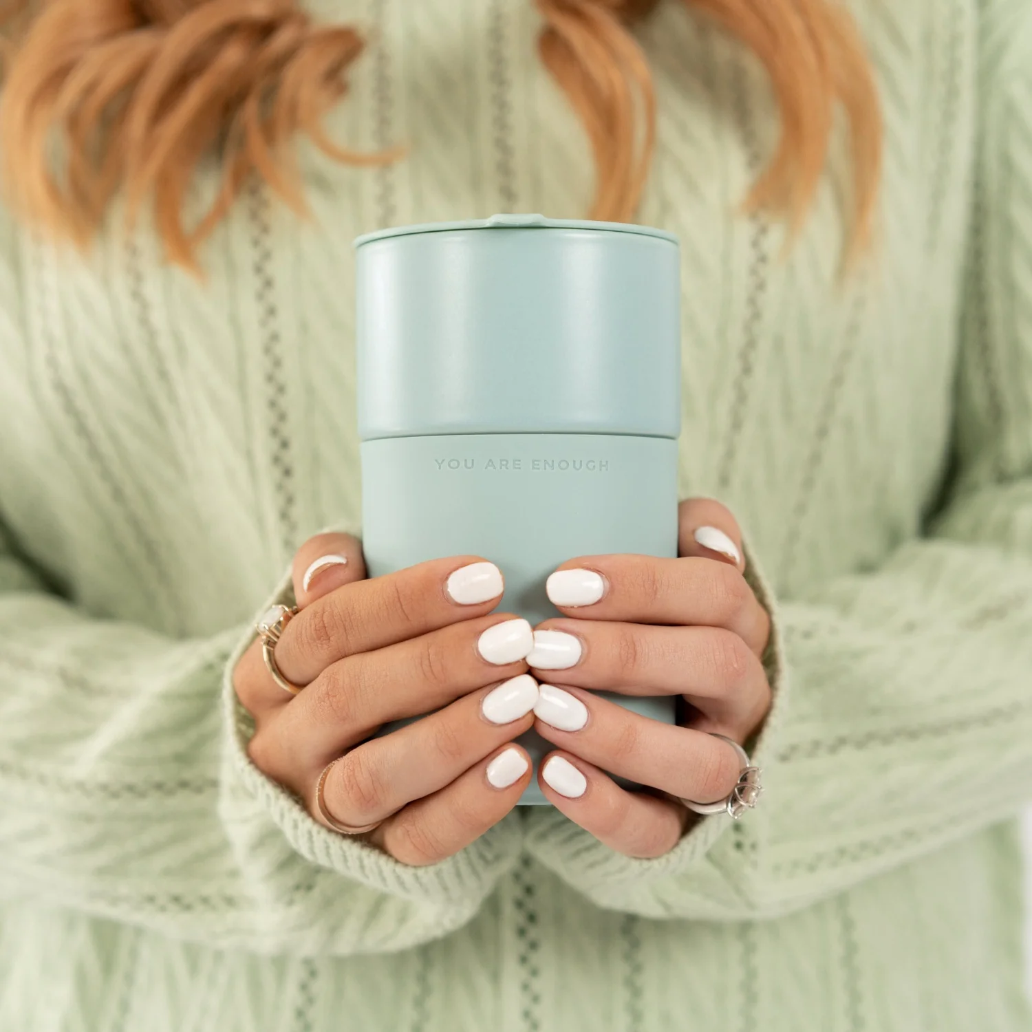 Inspirational Travel Mug - Duck Egg Blue - Image 4