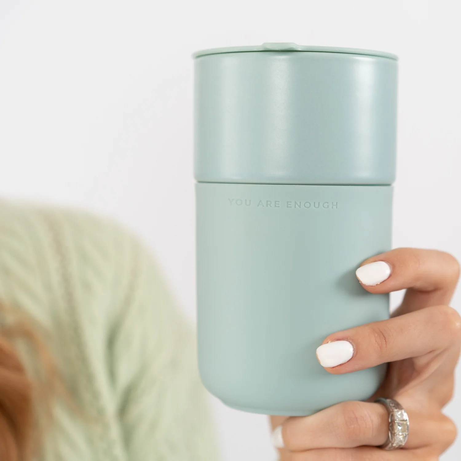 Inspirational Travel Mug - Duck Egg Blue - Image 5