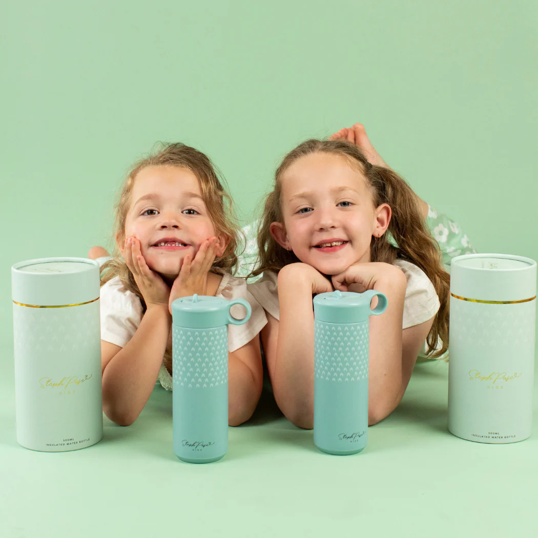 Insulated Kids Water Drink Bottle 500ml Sage - Image 4