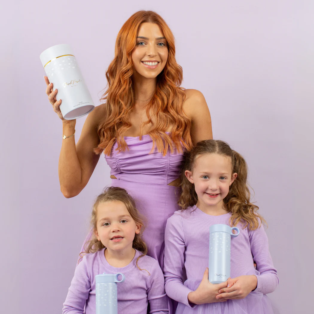 Insulated Kids Water Drink Bottle 500ml Lilac - Image 4
