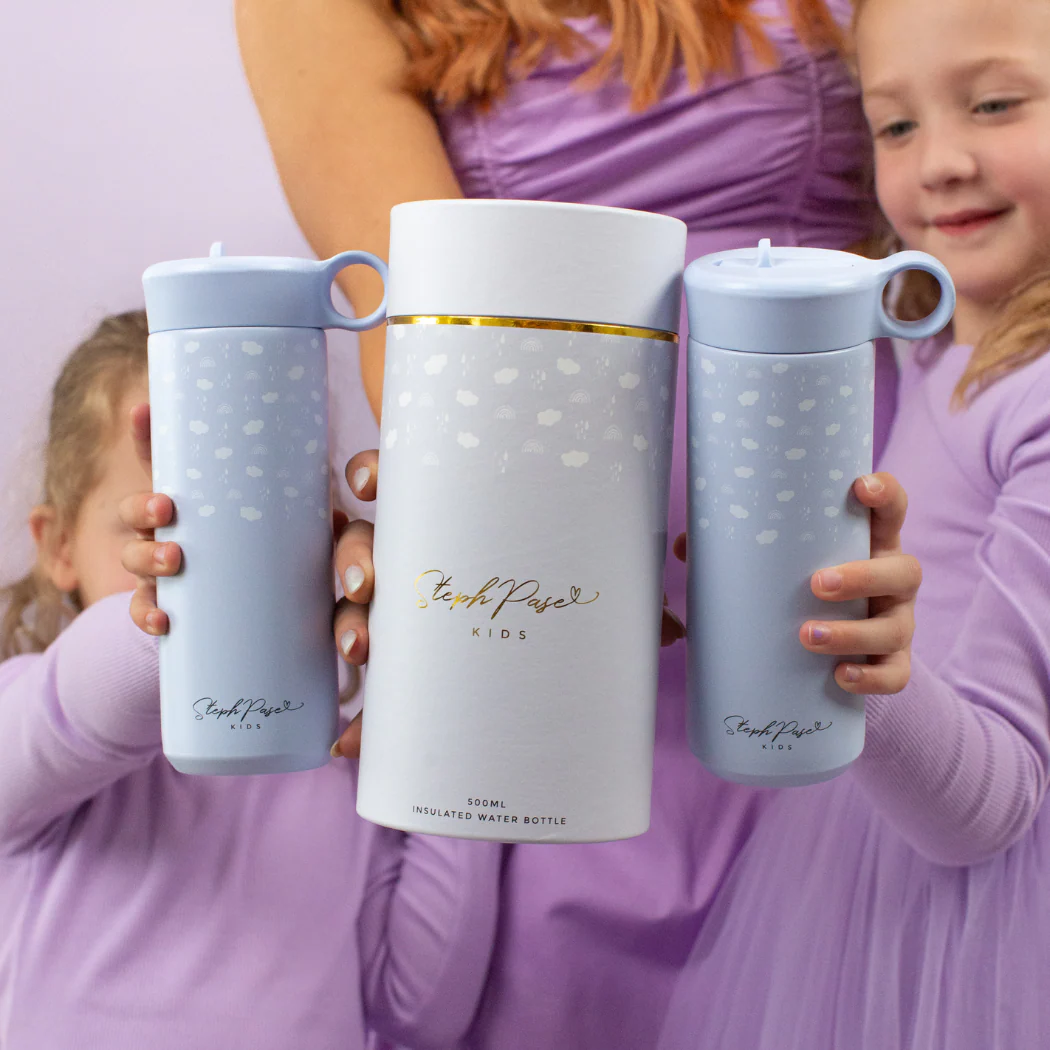 Insulated Kids Water Drink Bottle 500ml Lilac - Image 5