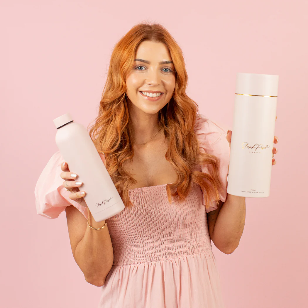 Insulated Water Drink Bottle 750ml Blush - Image 3