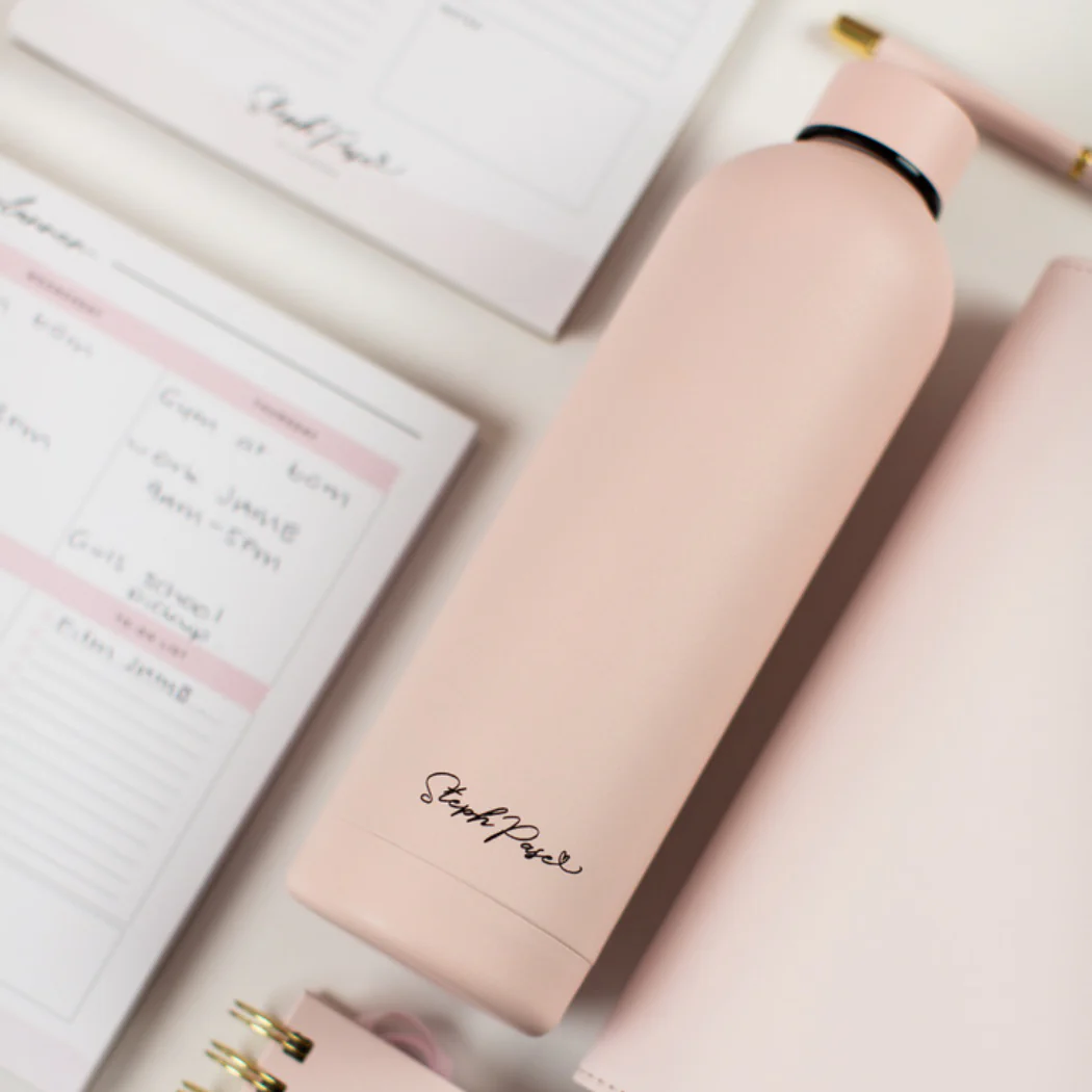 Insulated Water Drink Bottle 750ml Blush - Image 5