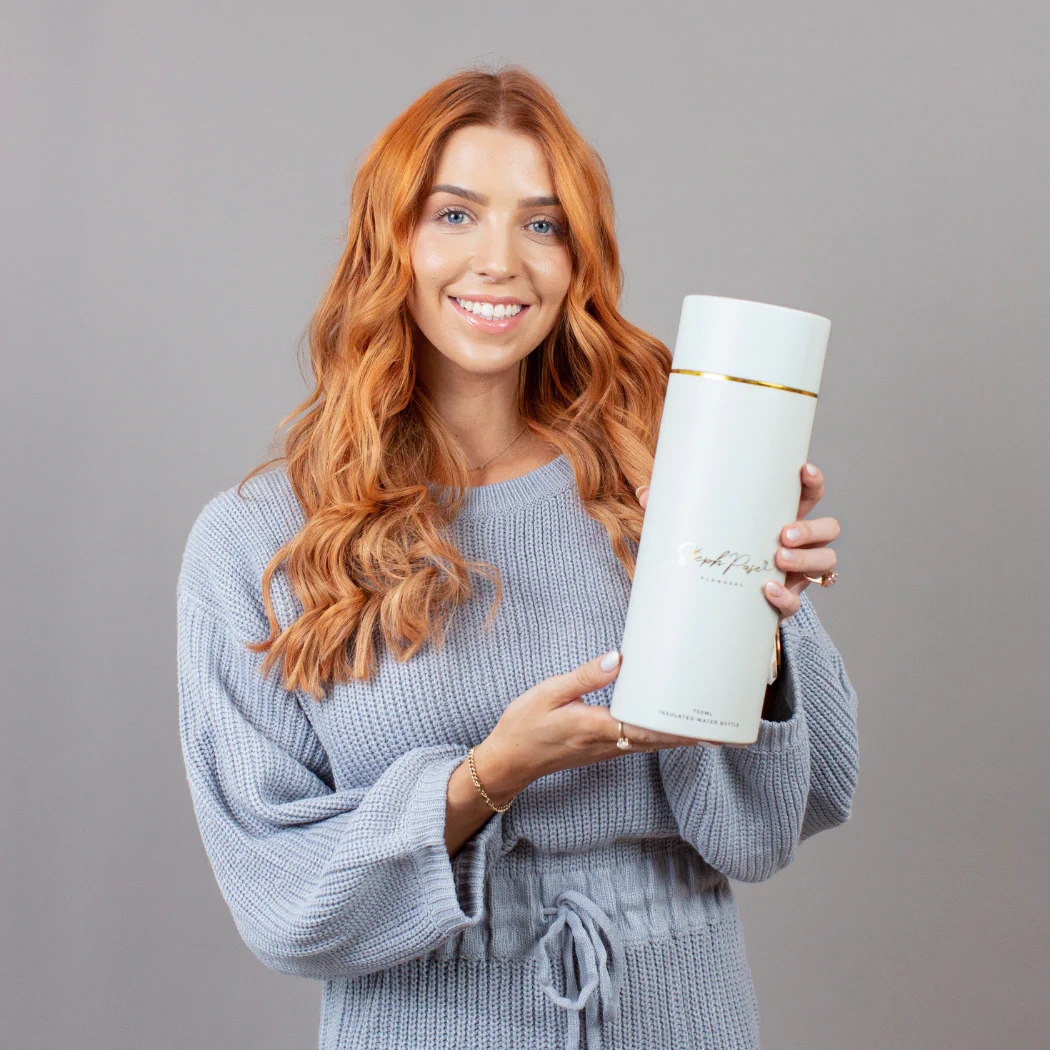 Insulated Water Drink Bottle 750ml Grey - Image 4