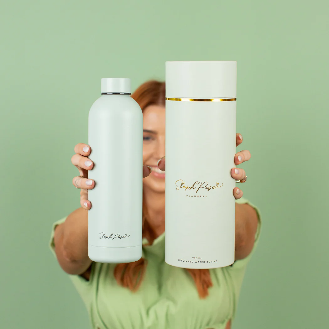 Insulated Water Drink Bottle 750ml Sage - Image 6