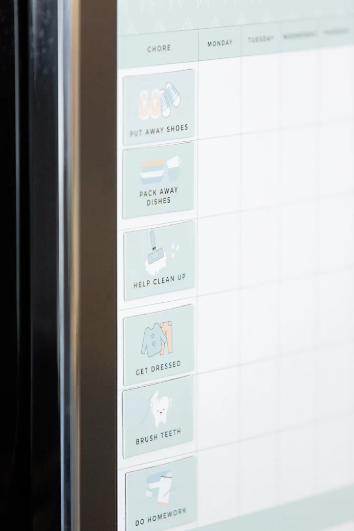Kids Chore Magnet Icon Set - Sage - Image 3