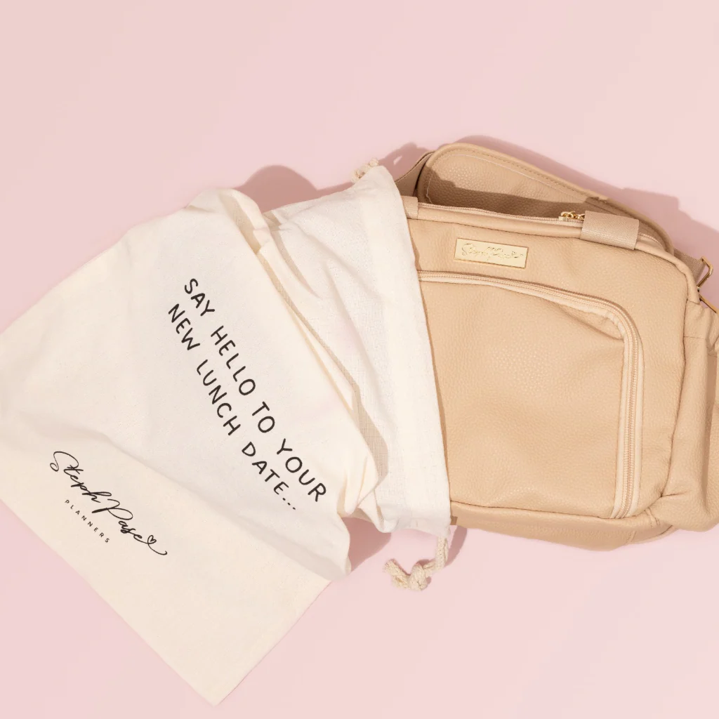 Luxe Insulated Lunch Bag - Beige - Image 10