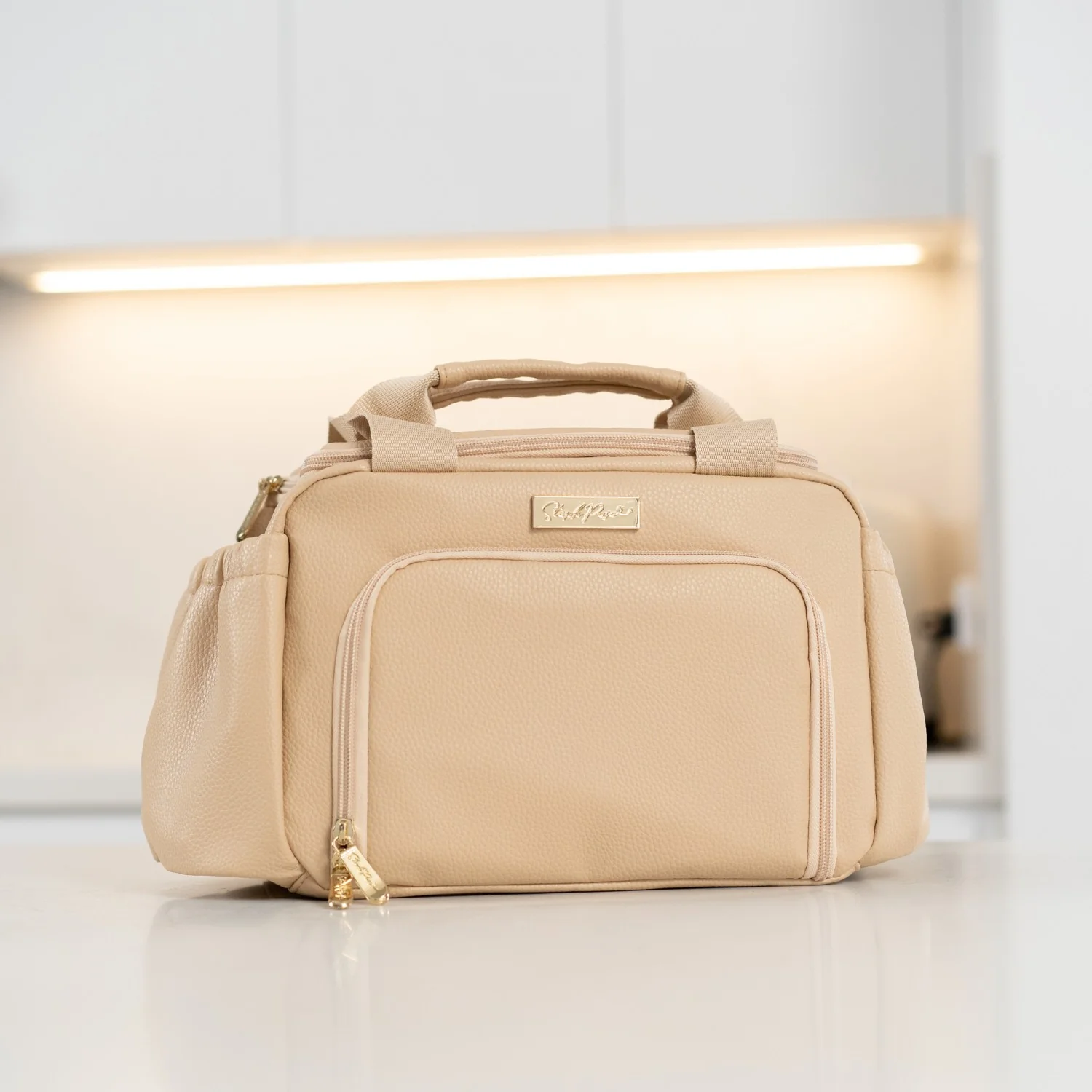 Luxe Insulated Lunch Bag - Beige - Image 7