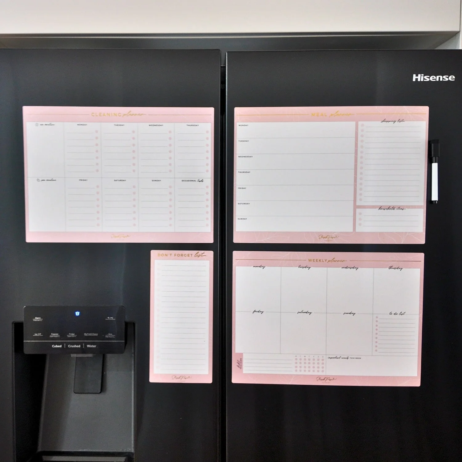 Magnetic Cleaning Planner - Blush - Image 3