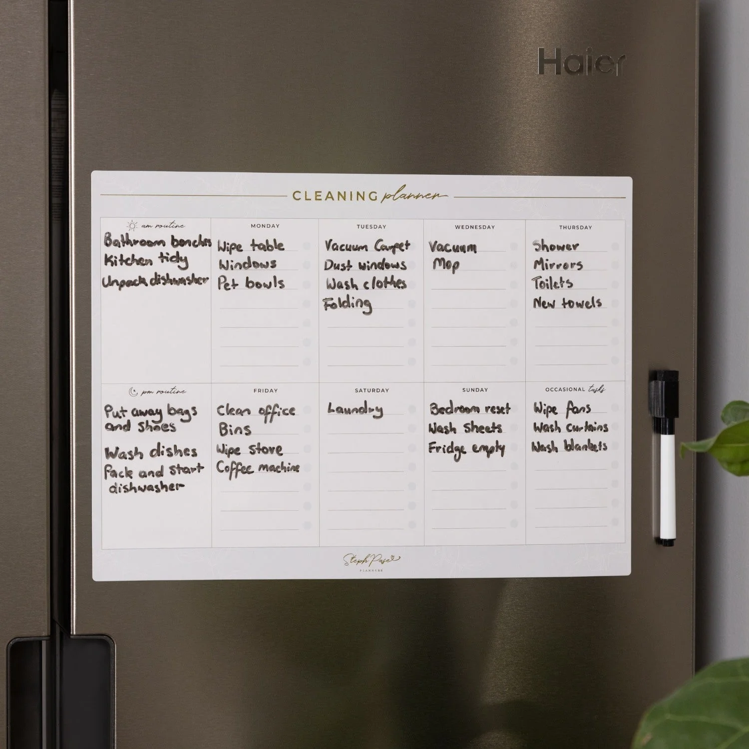 Magnetic Cleaning Planner - Grey - Image 2