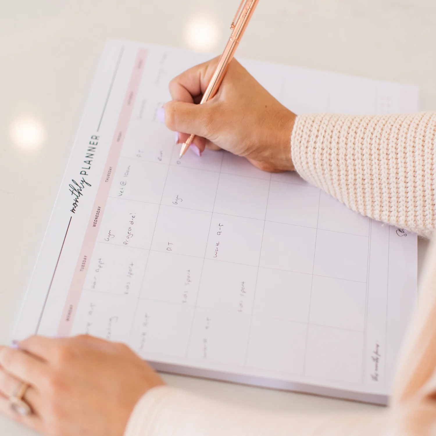 Monthly Desktop Planner Notepad - Image 4